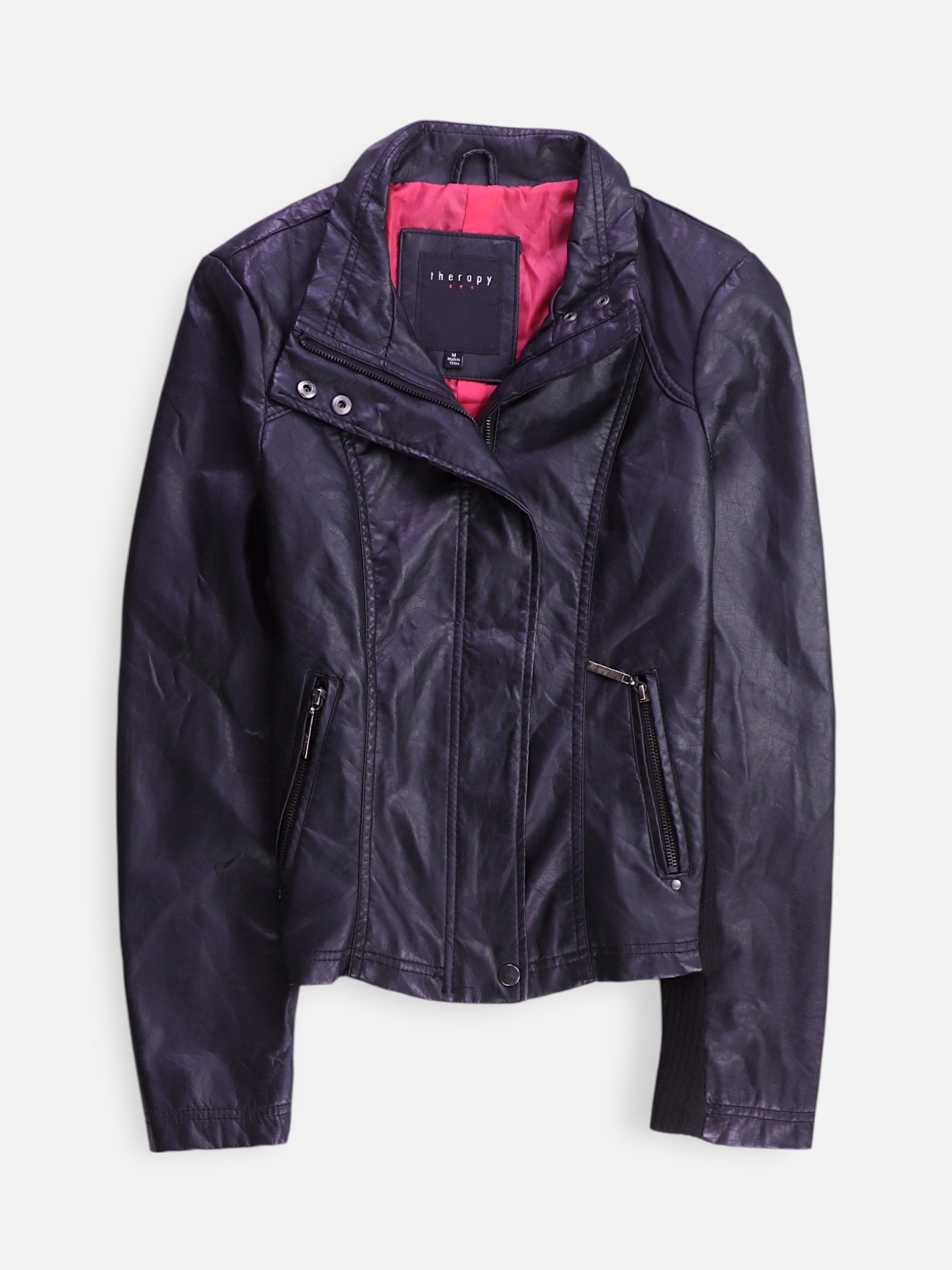 Chaqueta Motera Cuero - Mujer - Medium