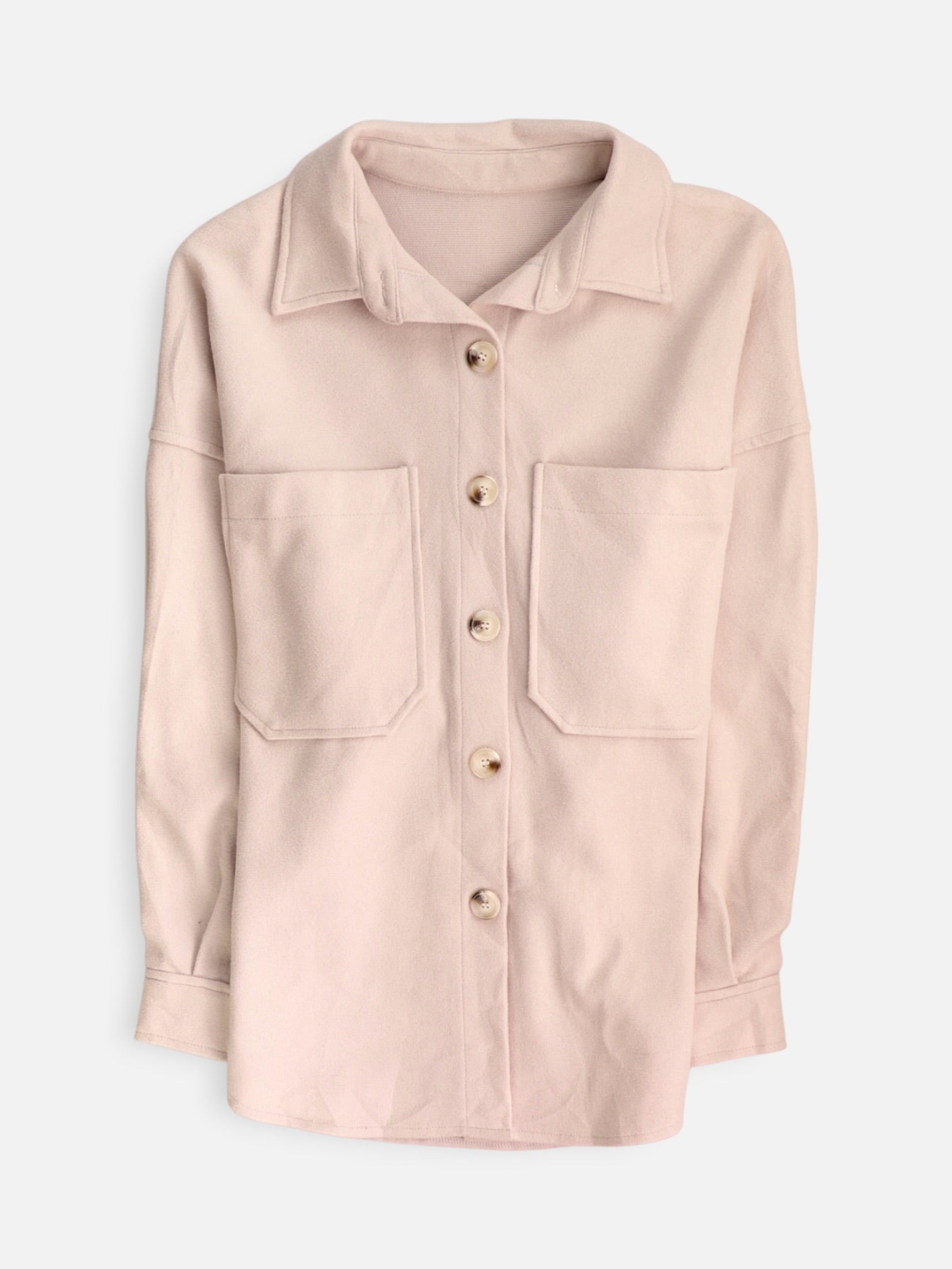 SHEIN Chaqueta Sobrecamisa Basic - Mujer - Medium