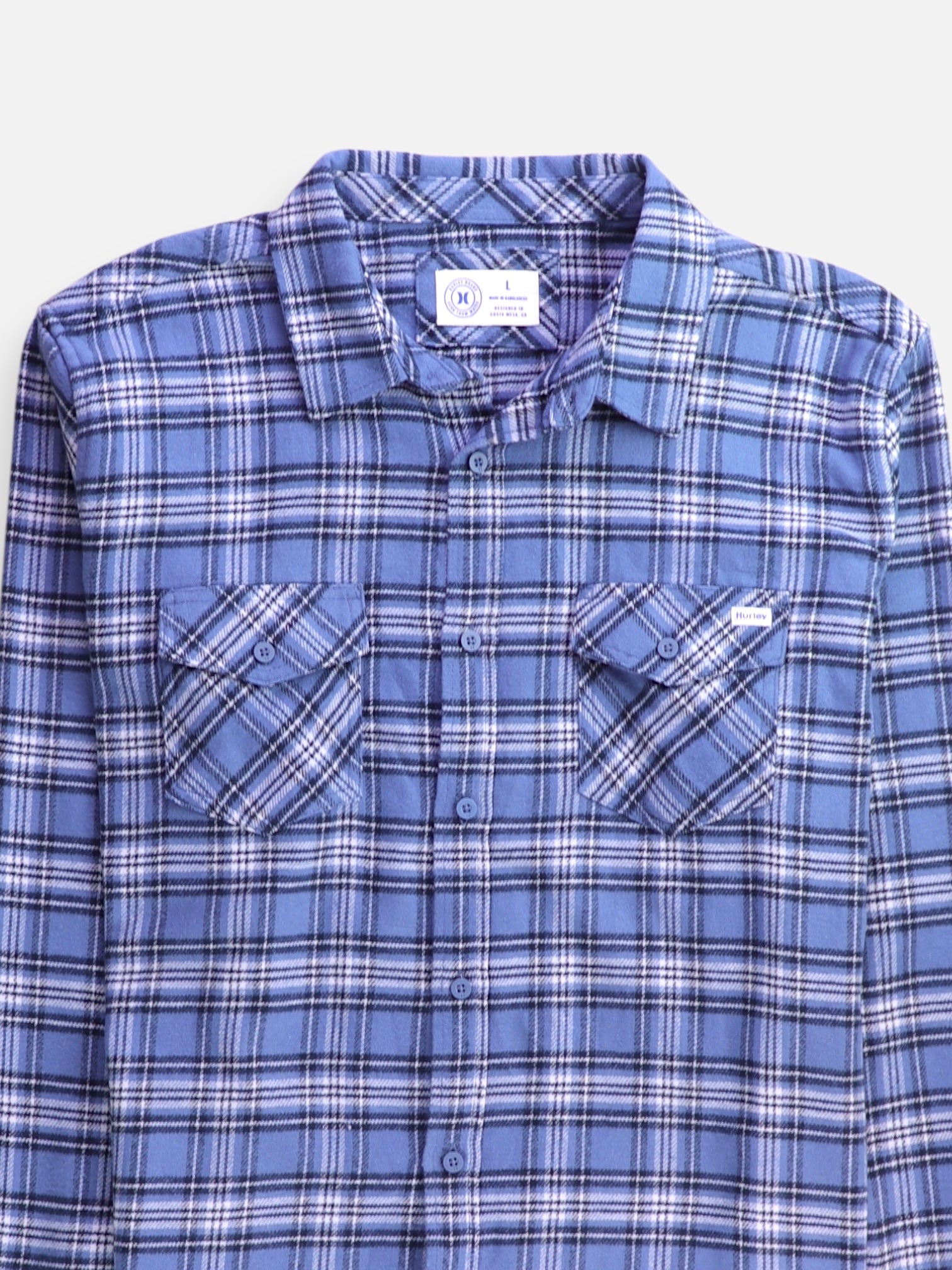 Hurley Camisa Casual - Hombre - Large