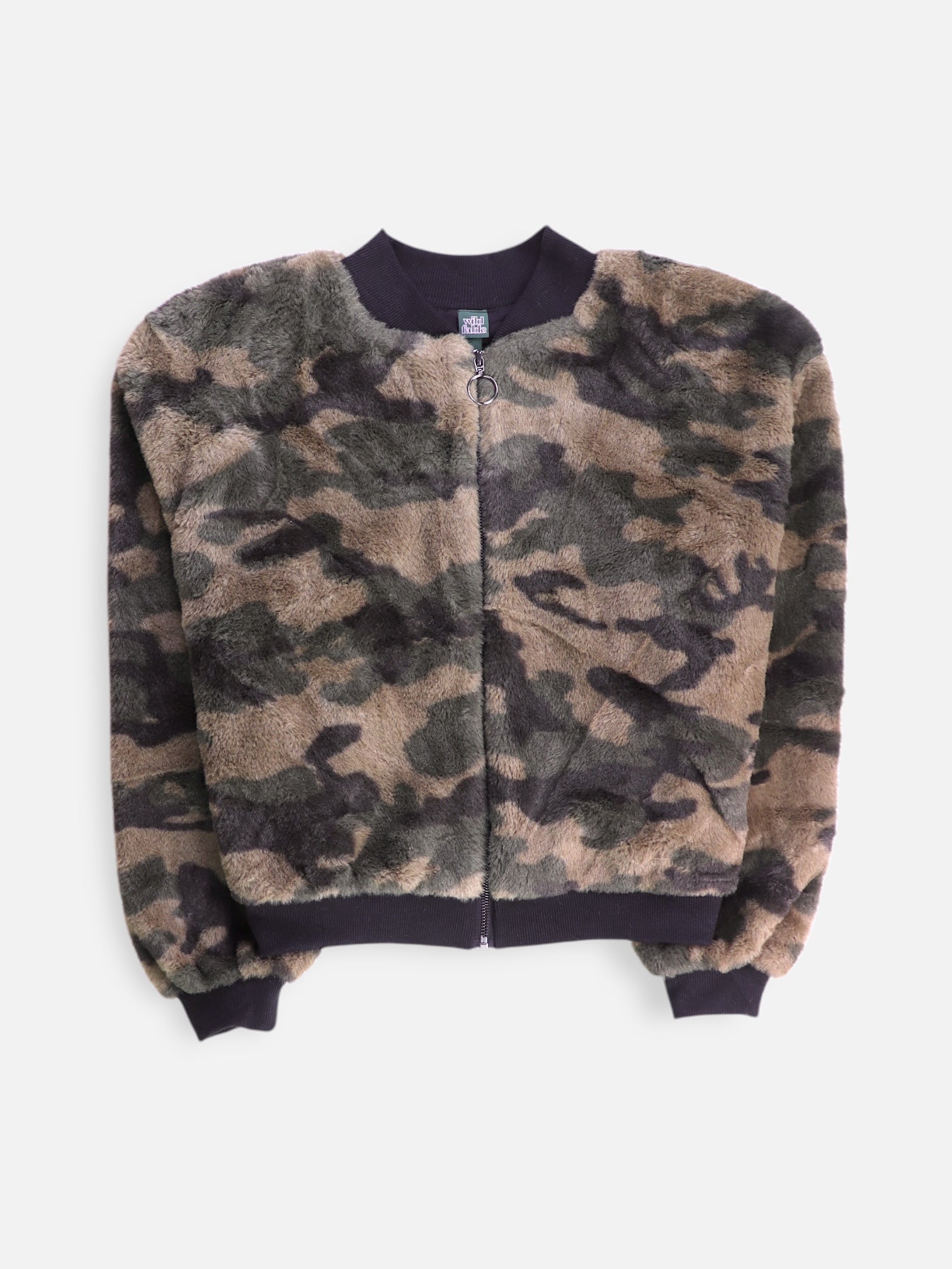 Wild Fable Chaqueta Bomber  Militar - Mujer - Large
