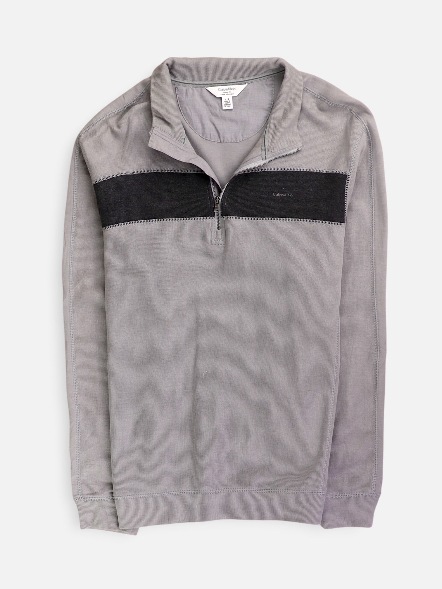 Calvin Klein Sueter Fleece Casual - Hombre - Large