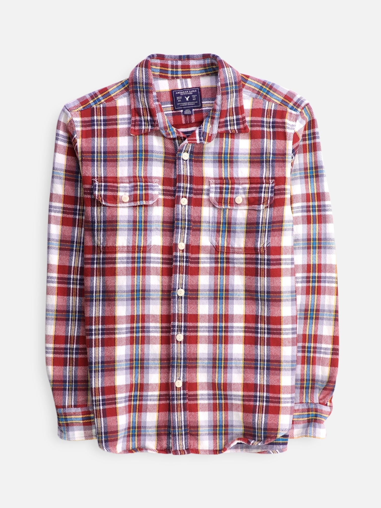 American Eagle Camisa Casual - Hombre - Large