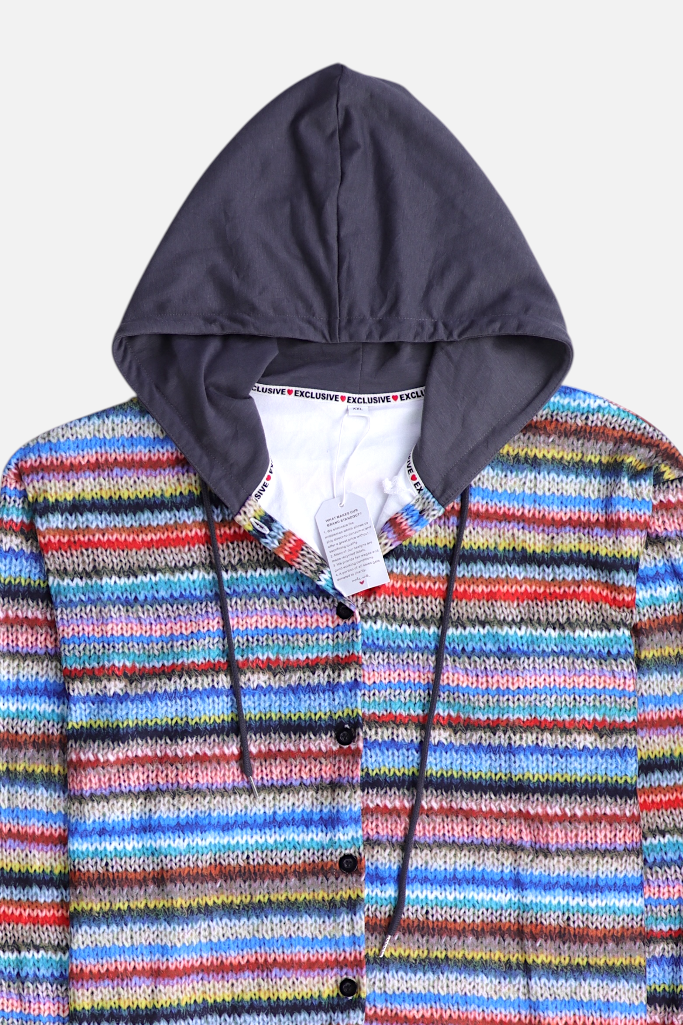 Sudadera Hoodie Color Block - Mujer - 2XL