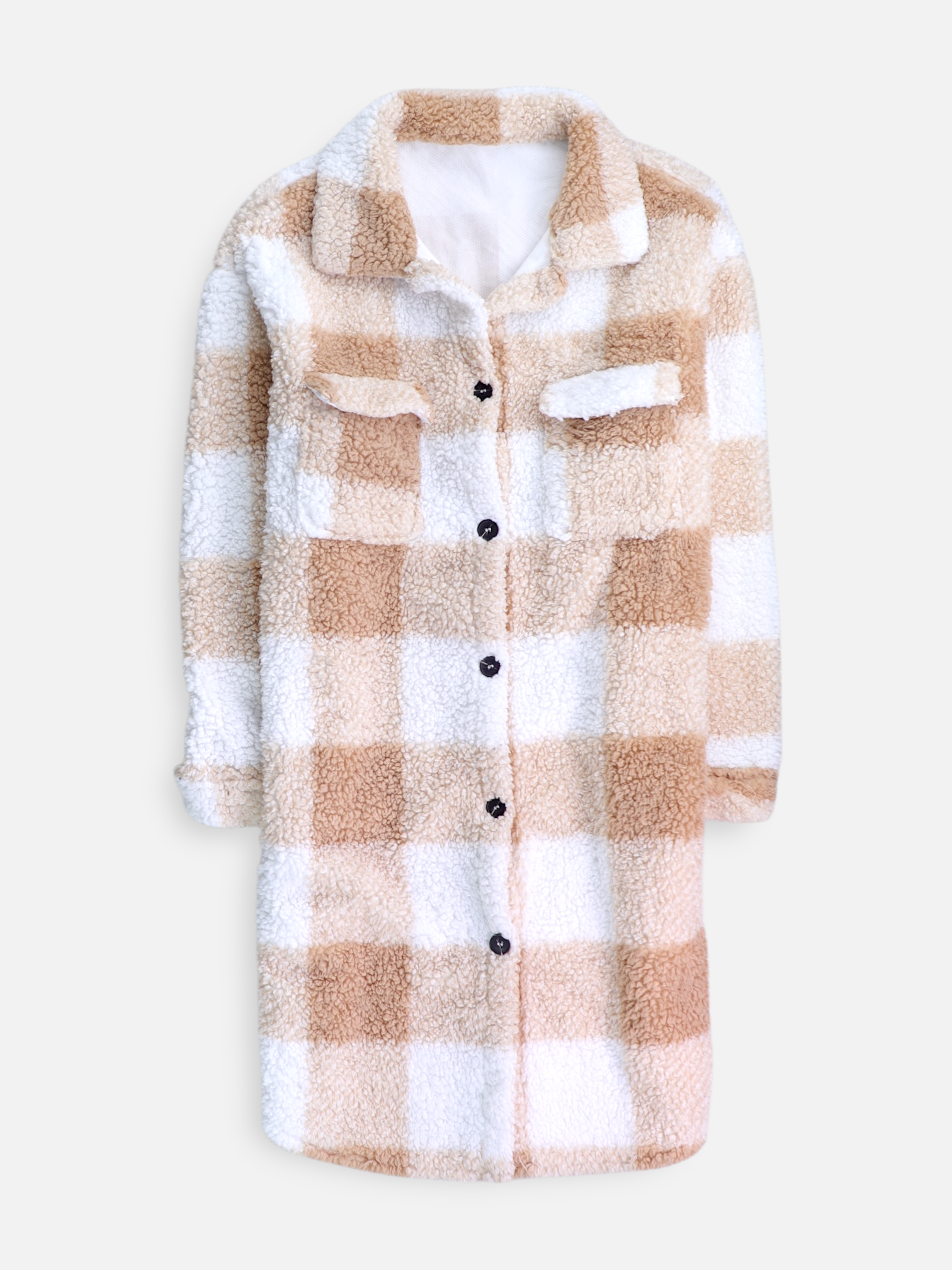 Chaqueta Sobrecamisa Color Block - Mujer - Large