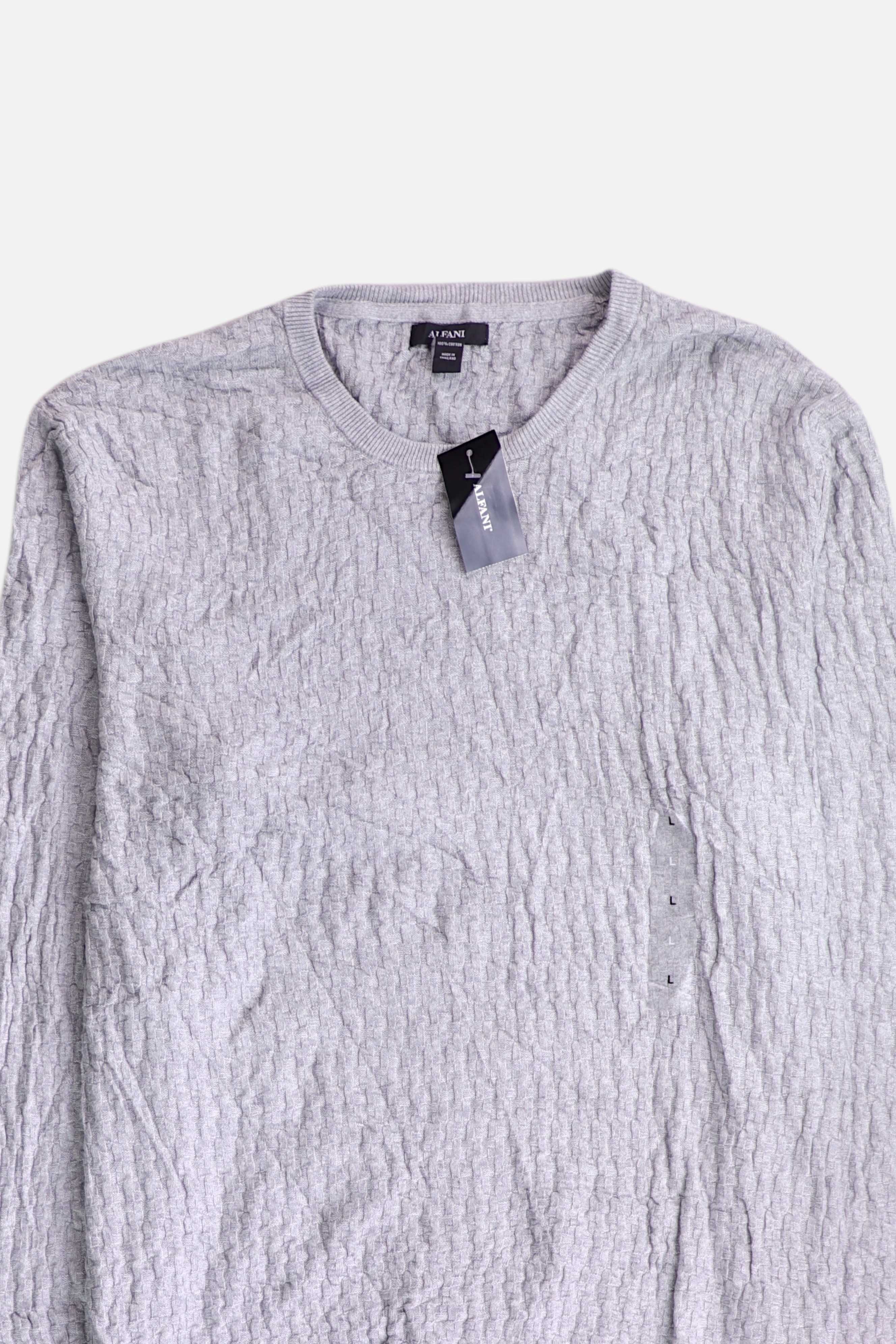 ALFANI Sueter Knit Casual - Hombre - Large