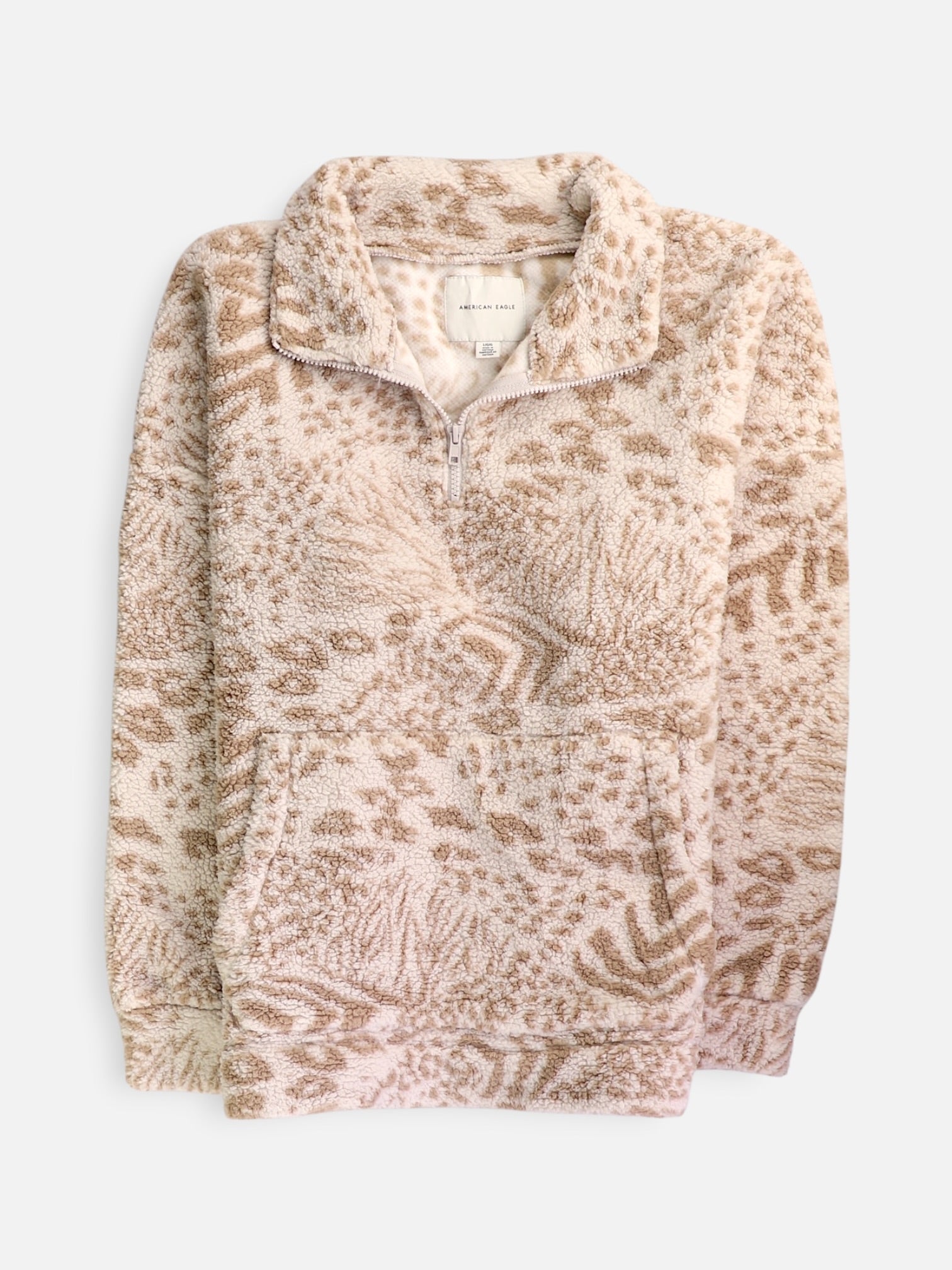 American Eagle Sueter Fleece Teddy - Mujer - Large