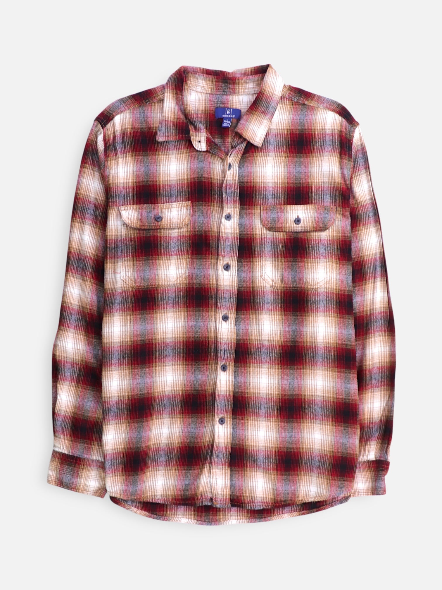 George Camisa Plaid Types - Hombre - Large