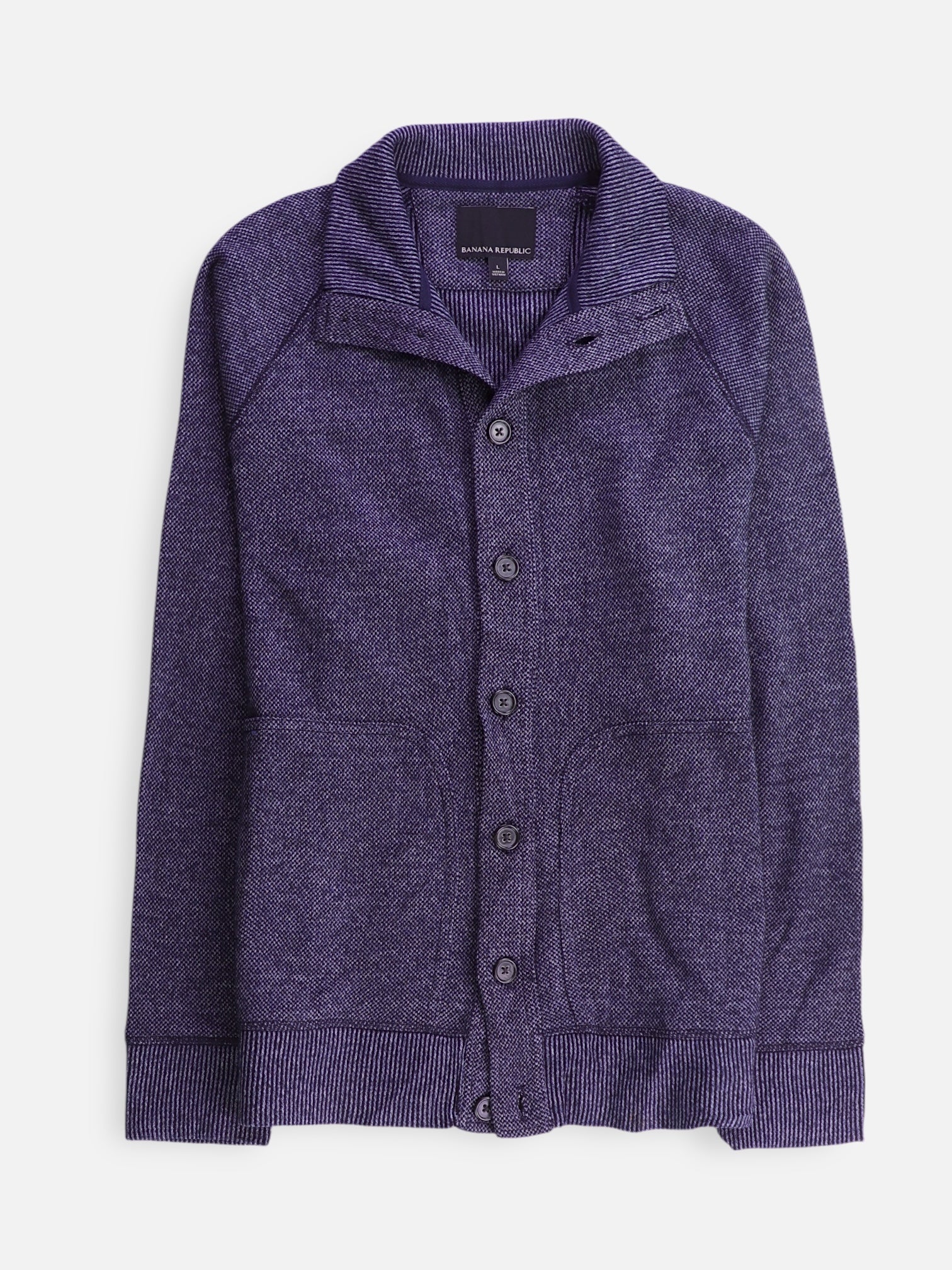 Banana Republic Sueter Fleece Casual - Hombre - Large