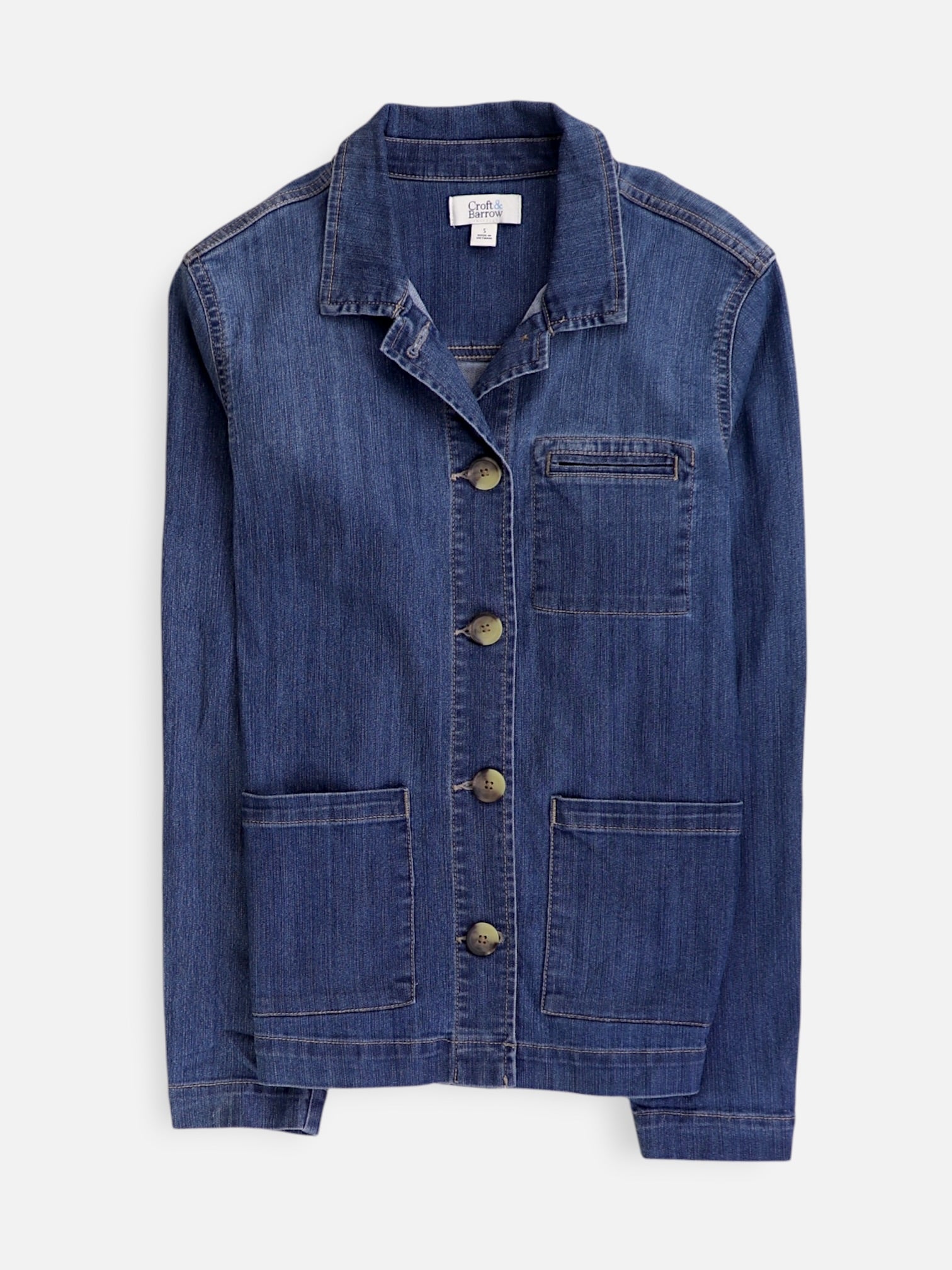 Croft & Barrow Chaqueta Denim  Basic - Mujer - Small