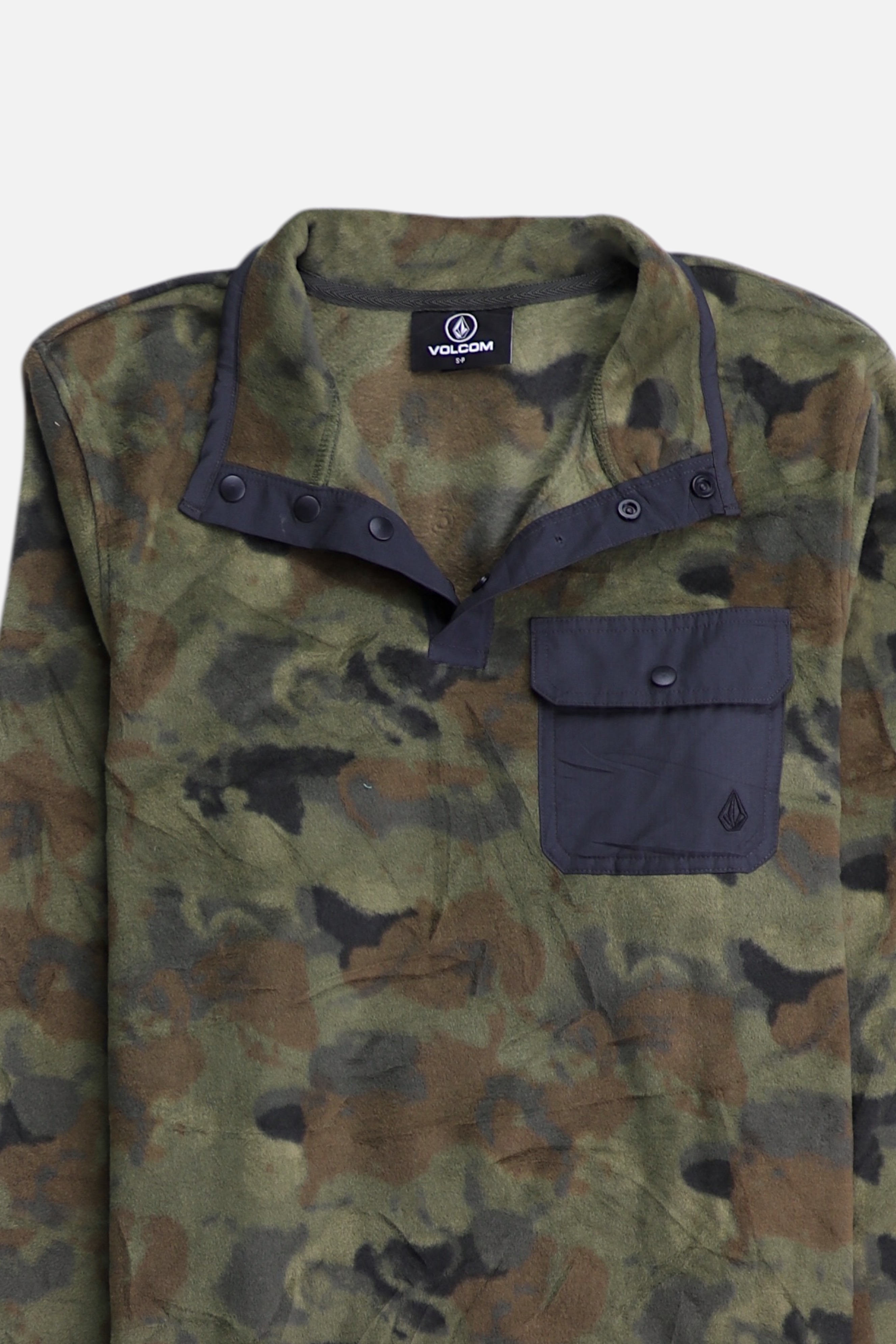 Volcom  Sueter Fleece Militar - Hombre - S PETITE