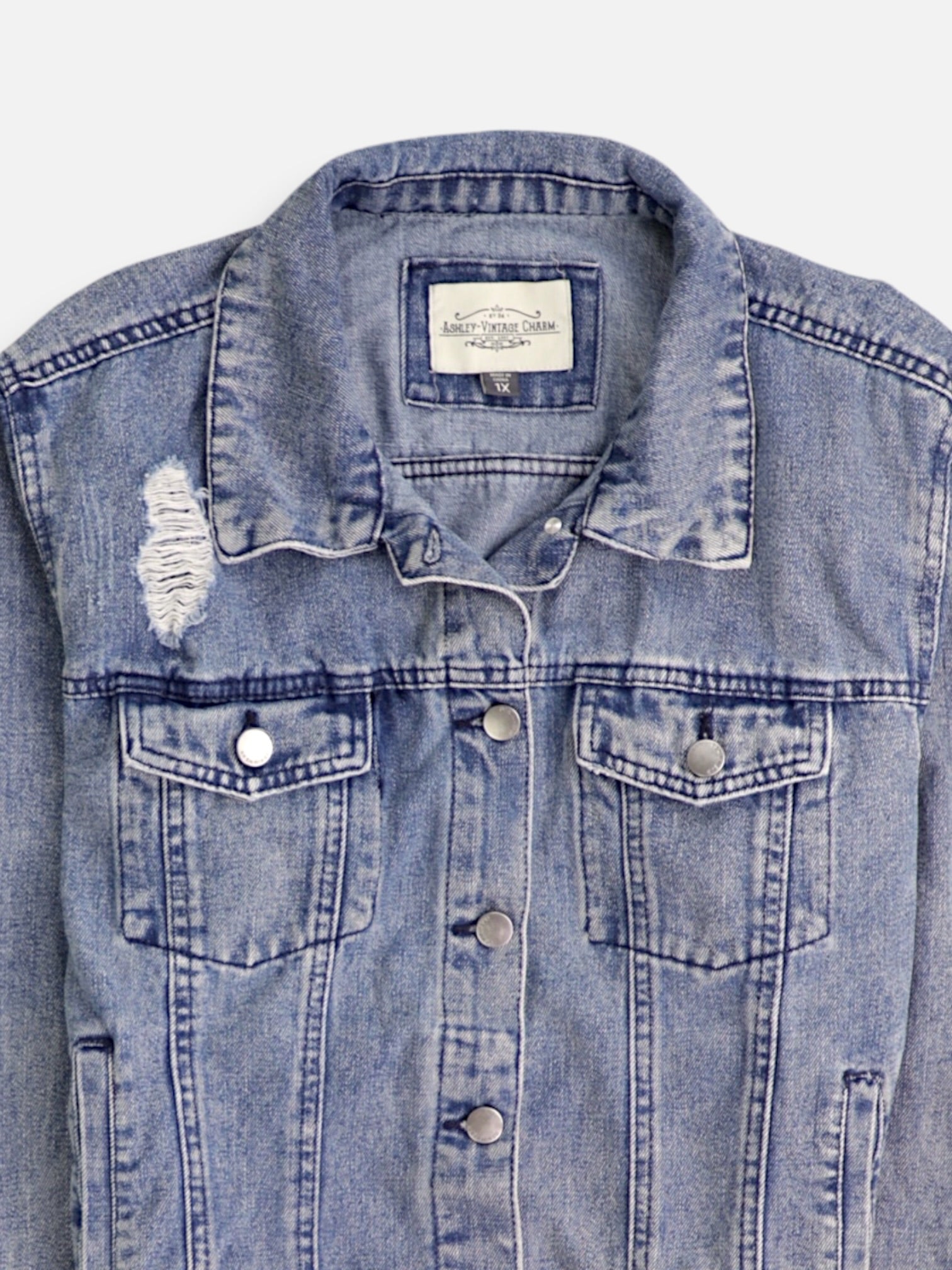 Chaqueta Casual Denim - Mujer - XL