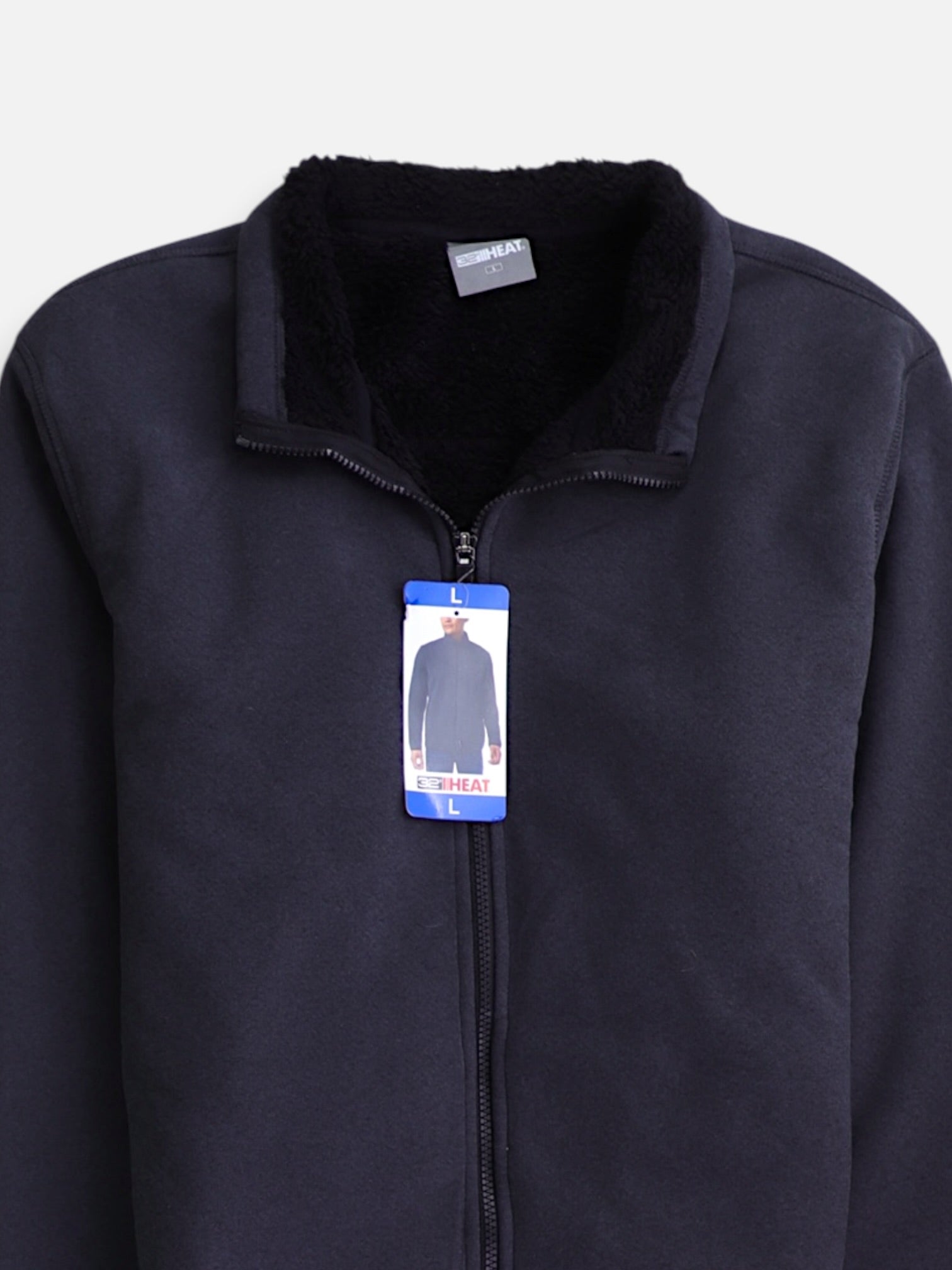 32 HEAT COOL Sueter Fleece Casual - Hombre - Large