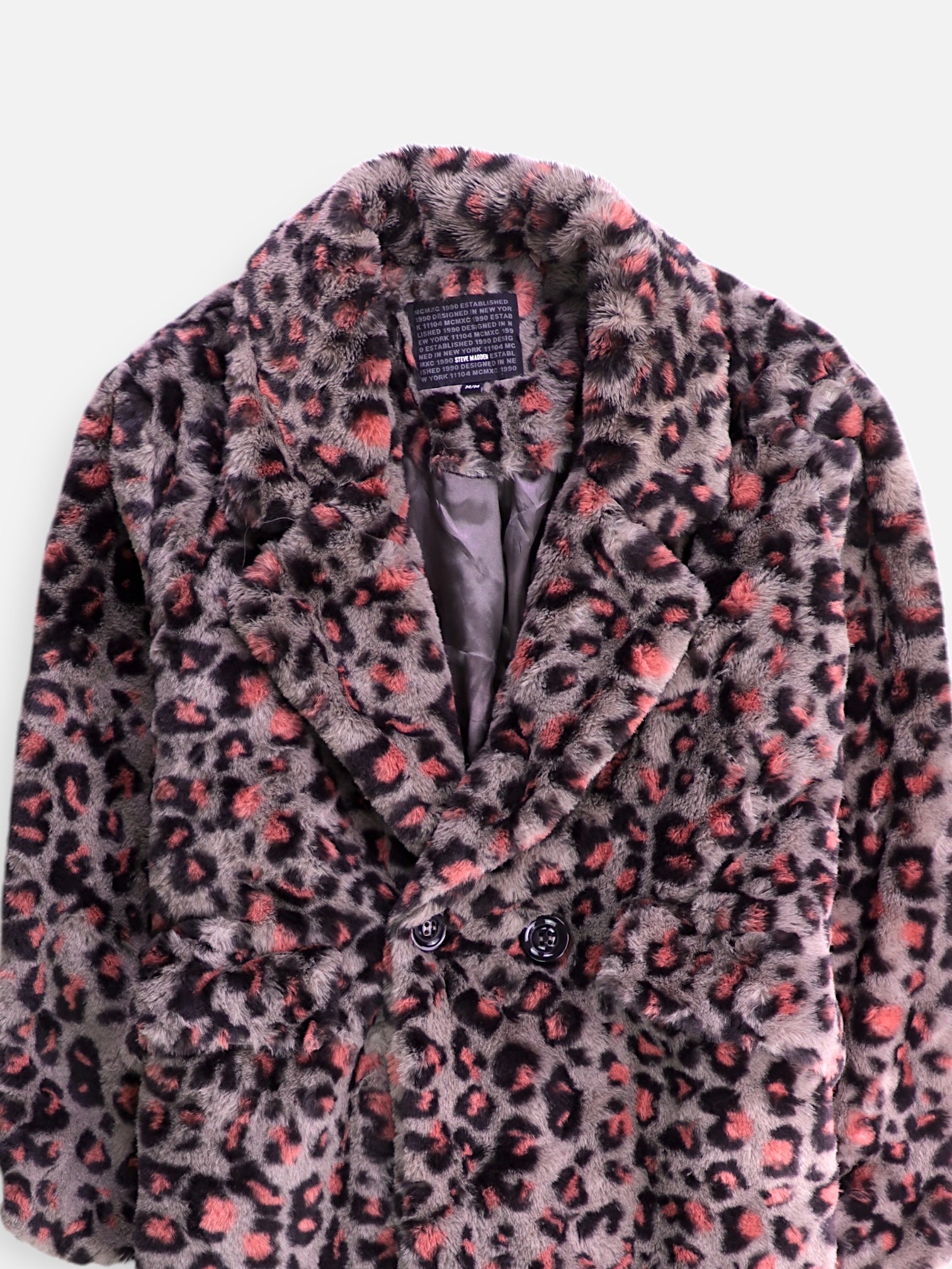 Steve Madden Abrigo Casual Animal Print - Mujer - Medium