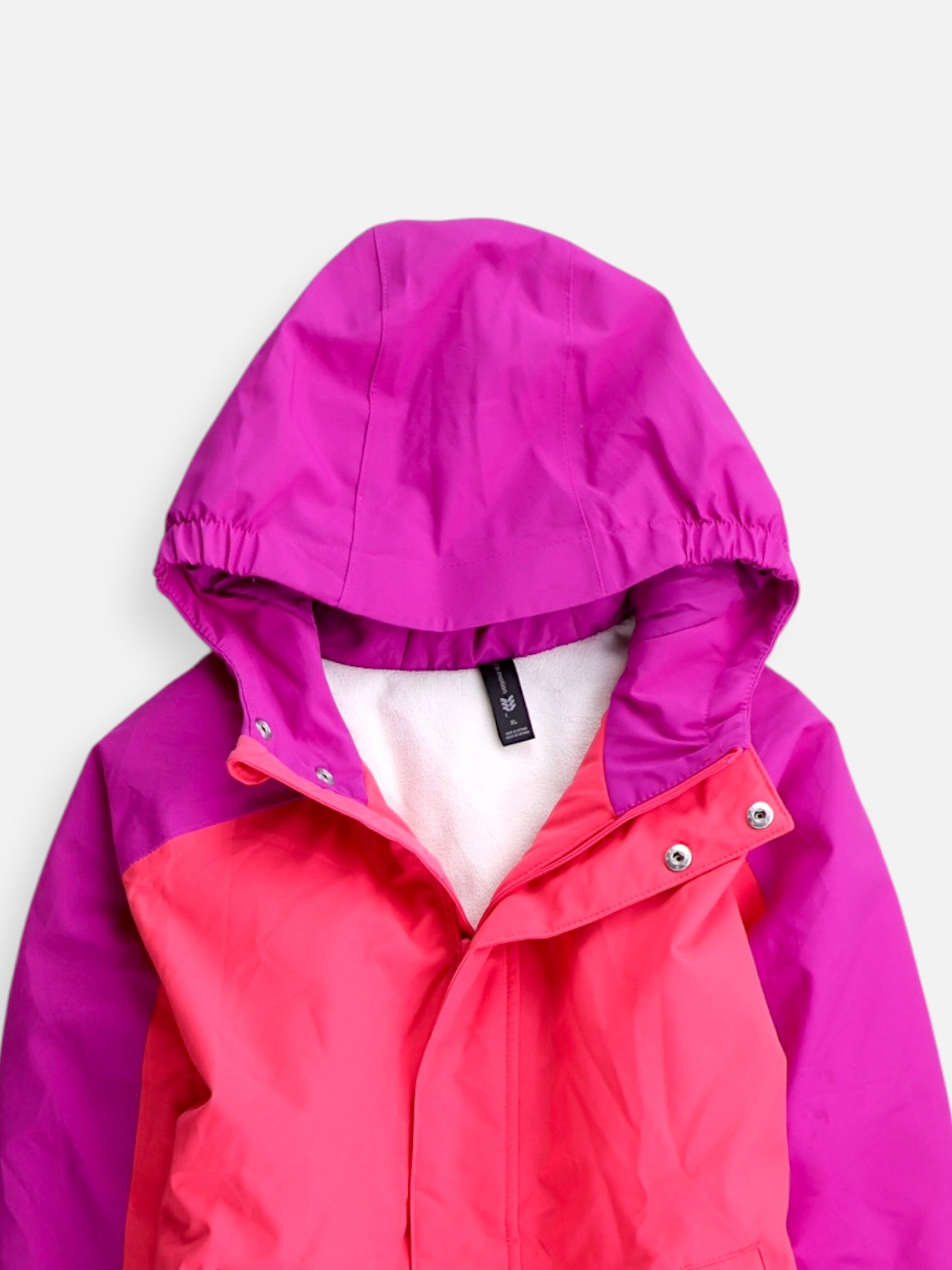All In Motion Chaqueta Impermeable Color Block - Niña - XL - 10-12Y (Años)