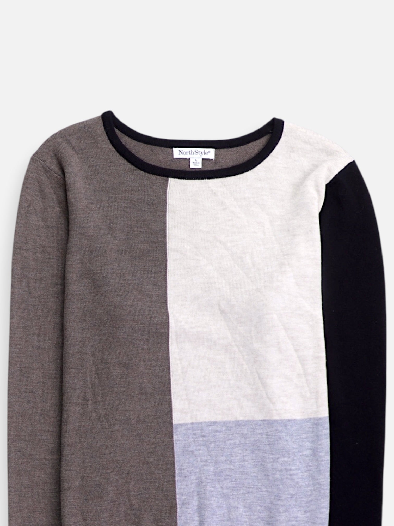 Sueter basic Color Block - Mujer - Large