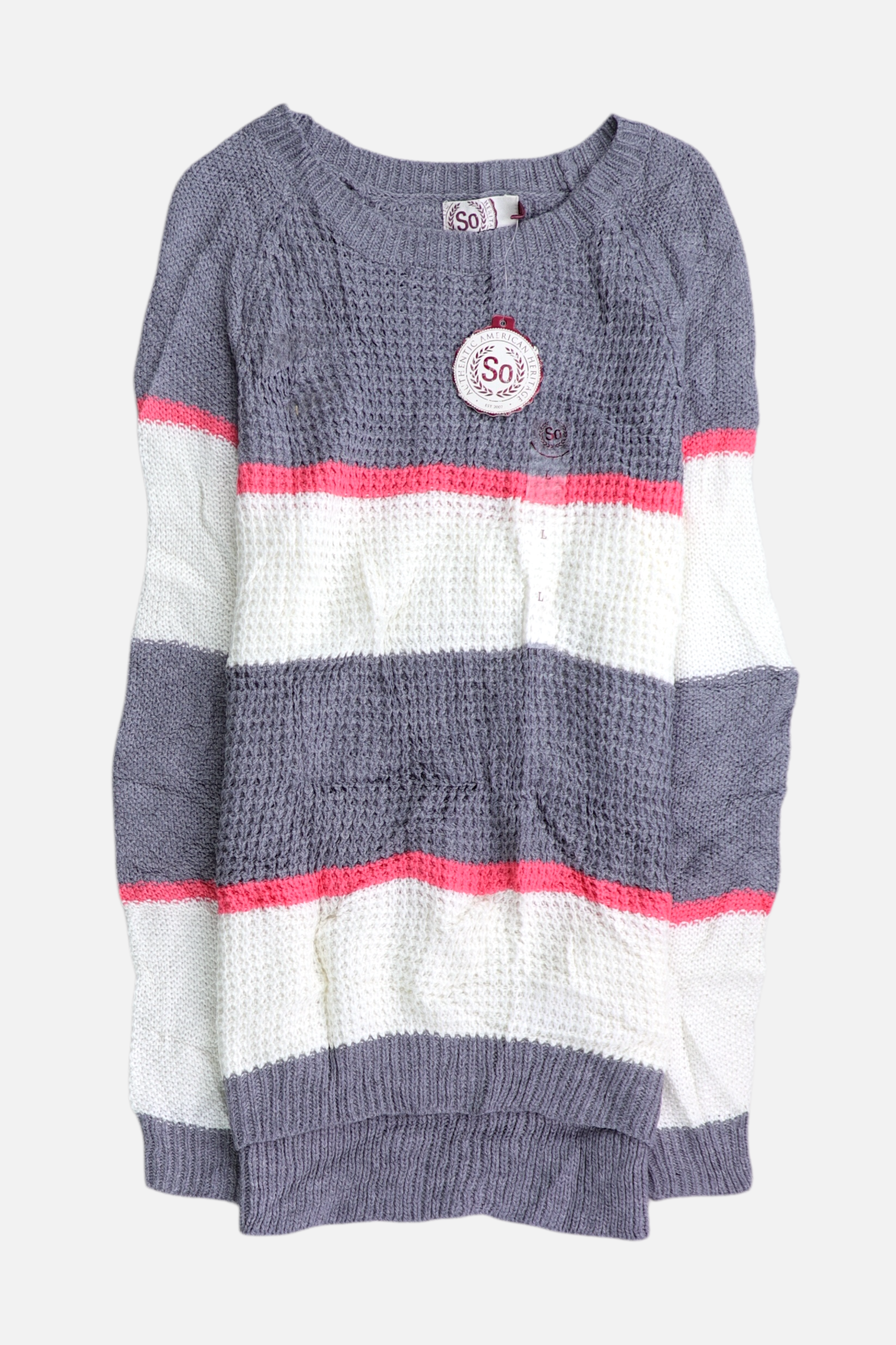 Sueter Knit Color Block - Mujer - Large