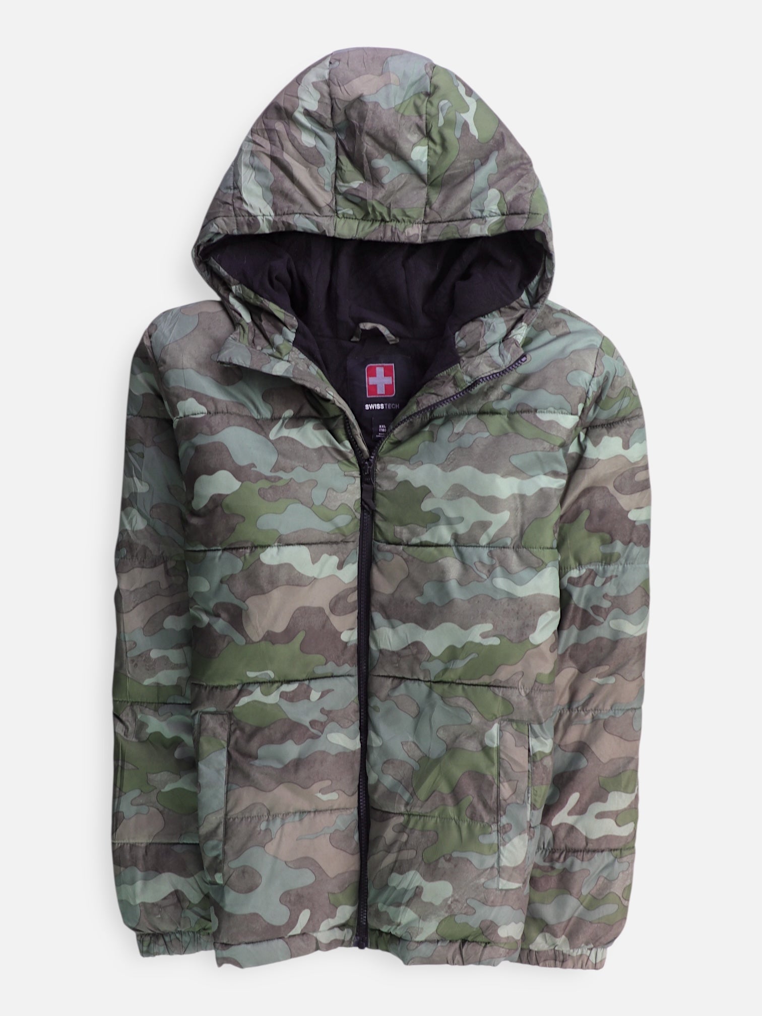 SwissTech Chaqueta Puffer Impermeable - Niño - 2XL - 16-18Y (Años)