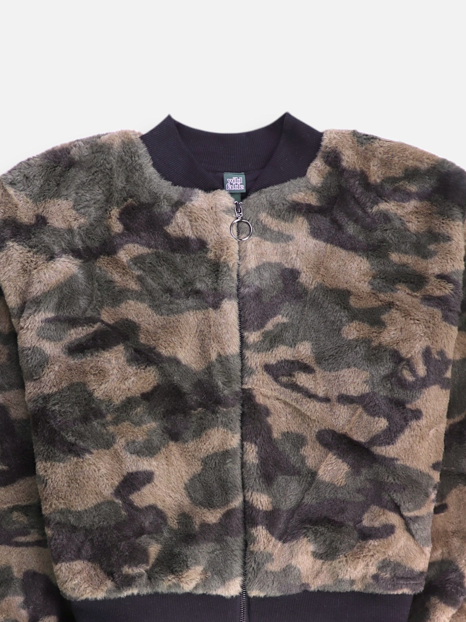 Wild Fable Chaqueta Bomber  Militar - Mujer - Large
