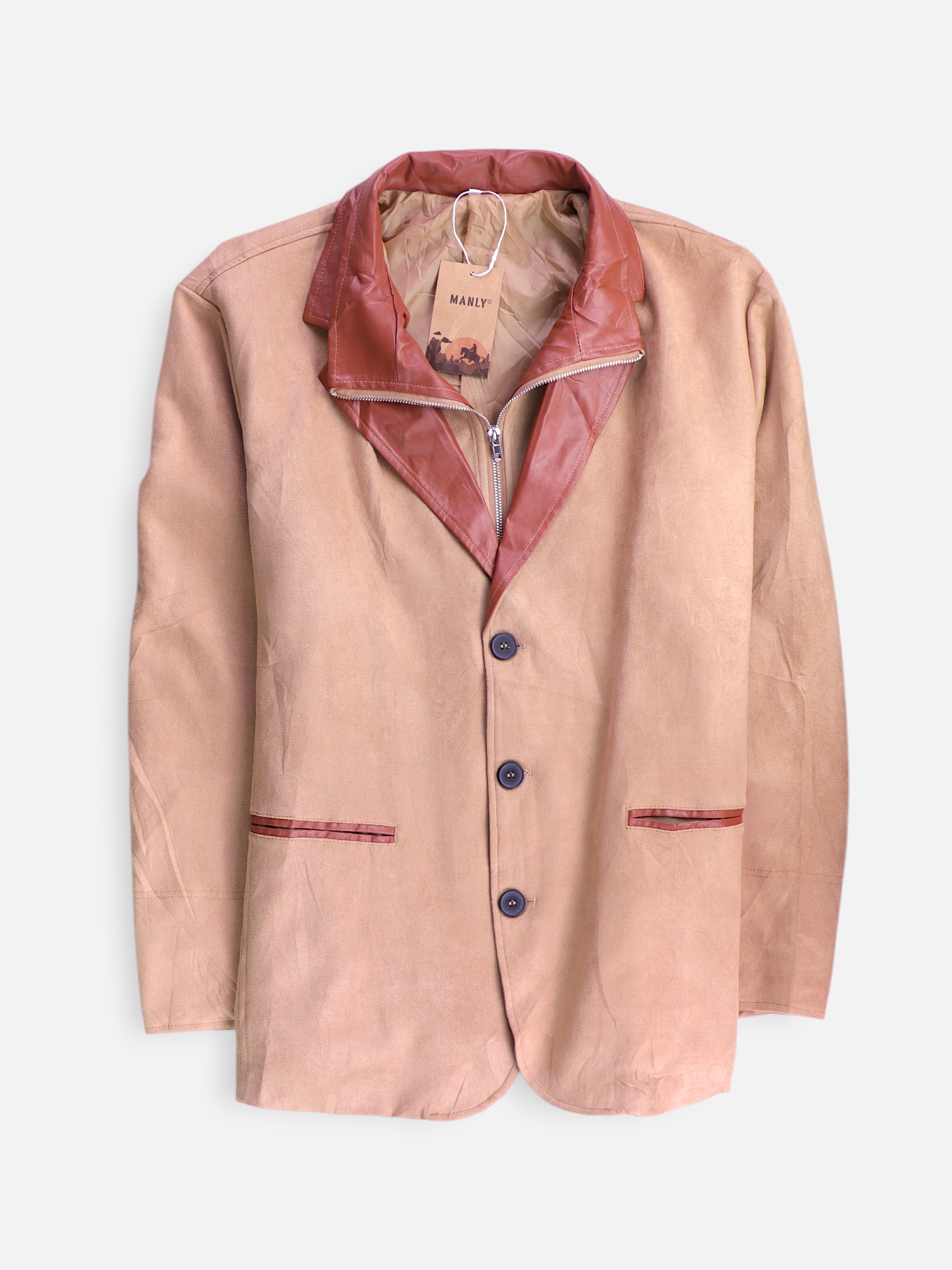 Chaqueta Casual Suede - Hombre - XL