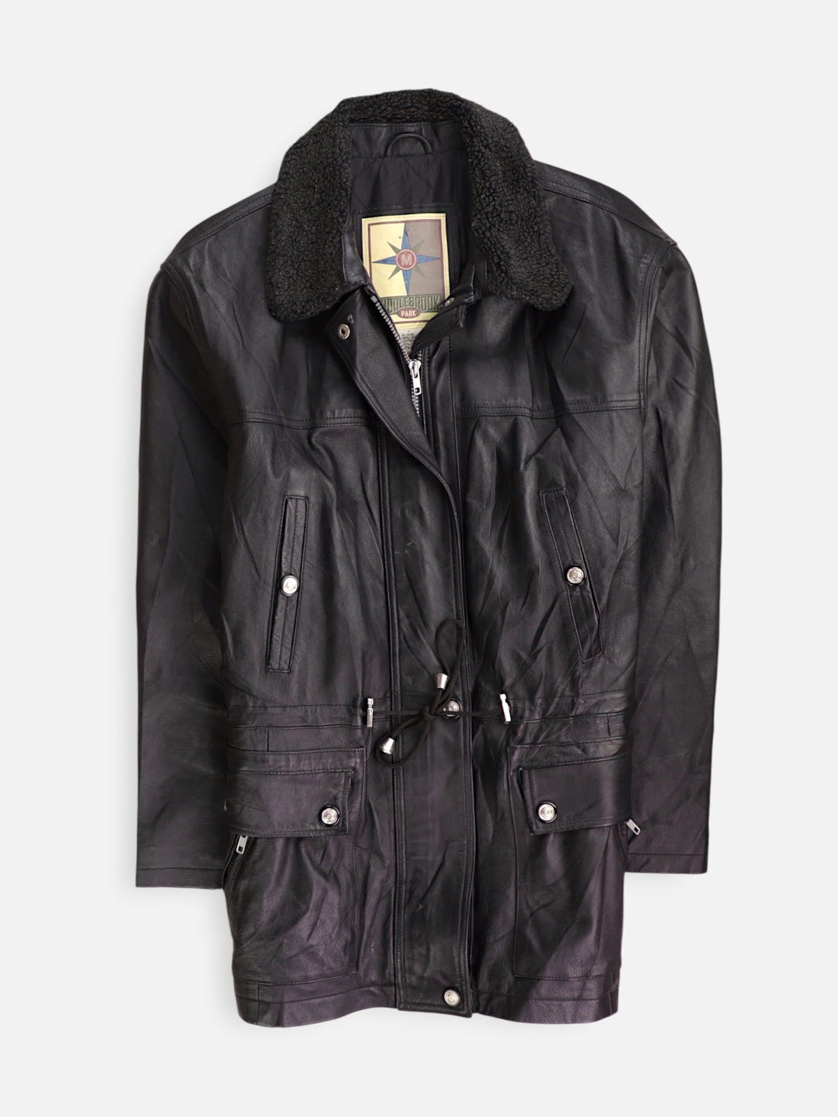 Chaqueta Cuero Cazadora - Hombre - Large