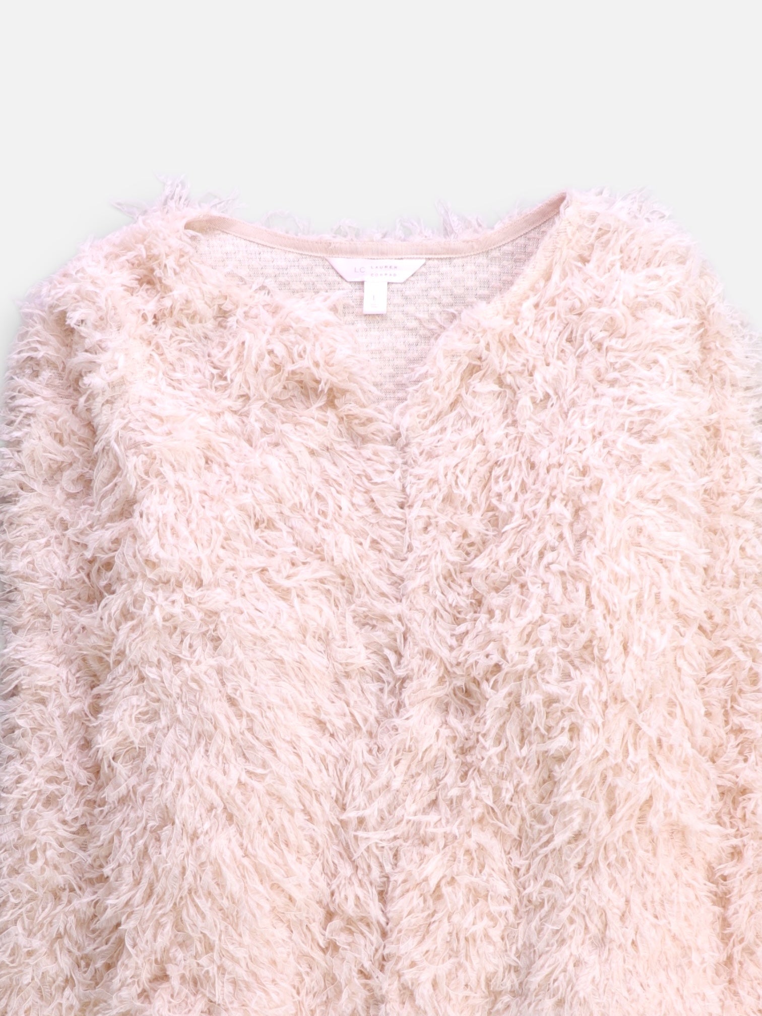 Lauren Conrad Chaqueta Casual Teddy - Mujer - Large