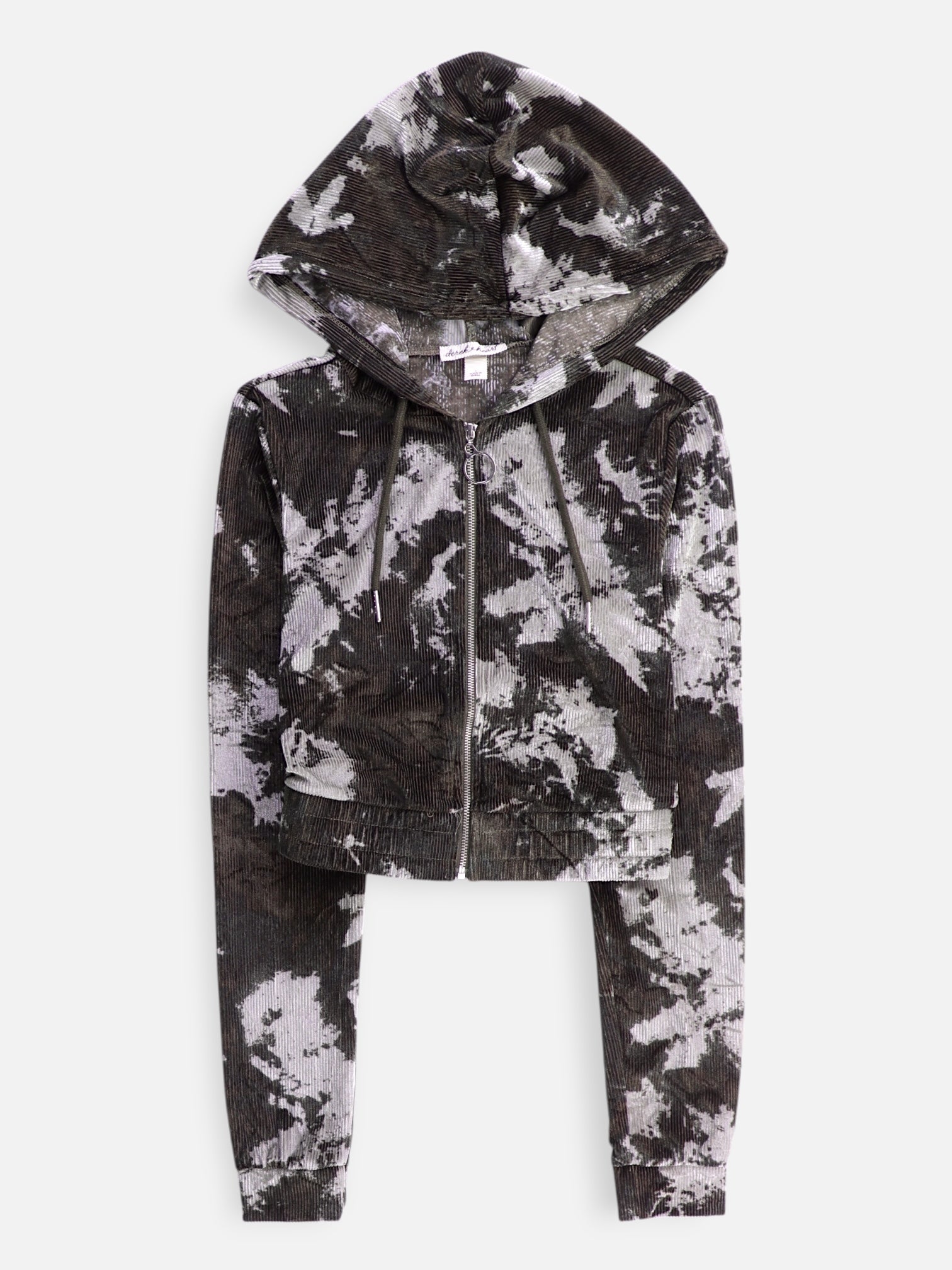 Sudadera Hoodie Crop Top - Mujer - Small