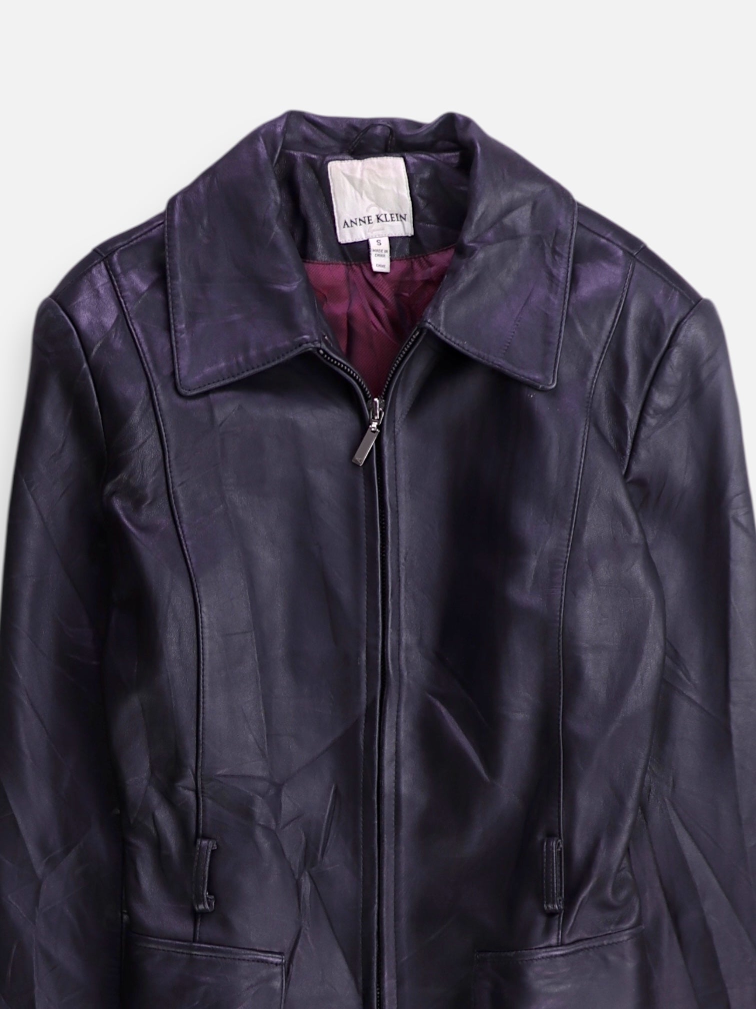 Anne Klein Chaqueta Casual Cuero - Mujer - Small
