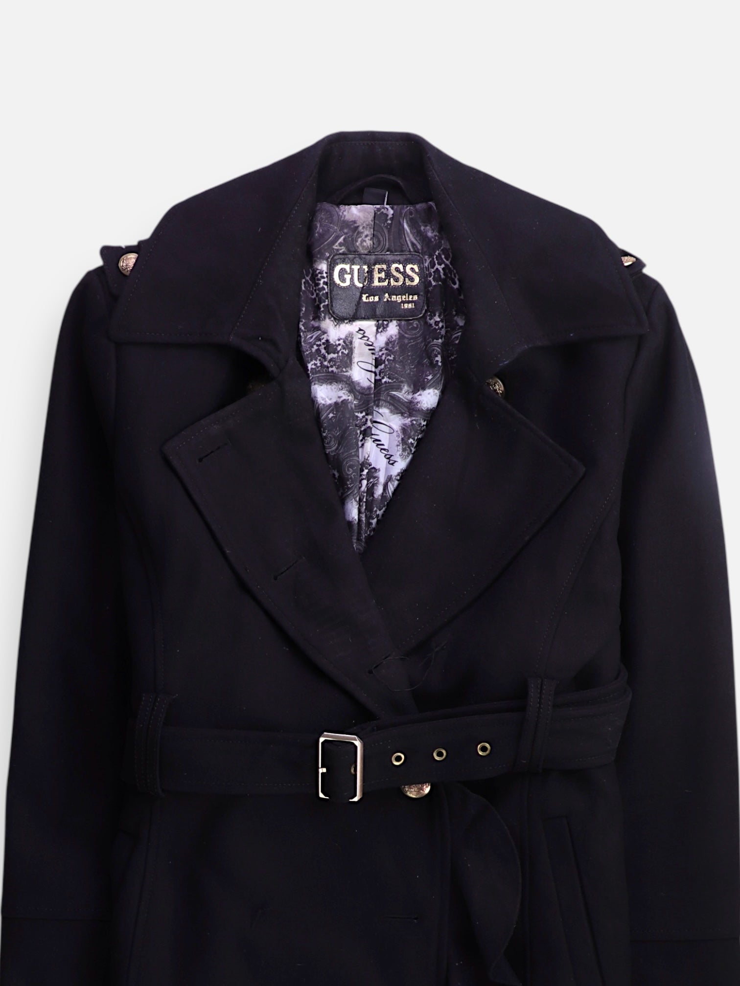 Guess Abrigo Trench Coat Casual - Mujer - XL