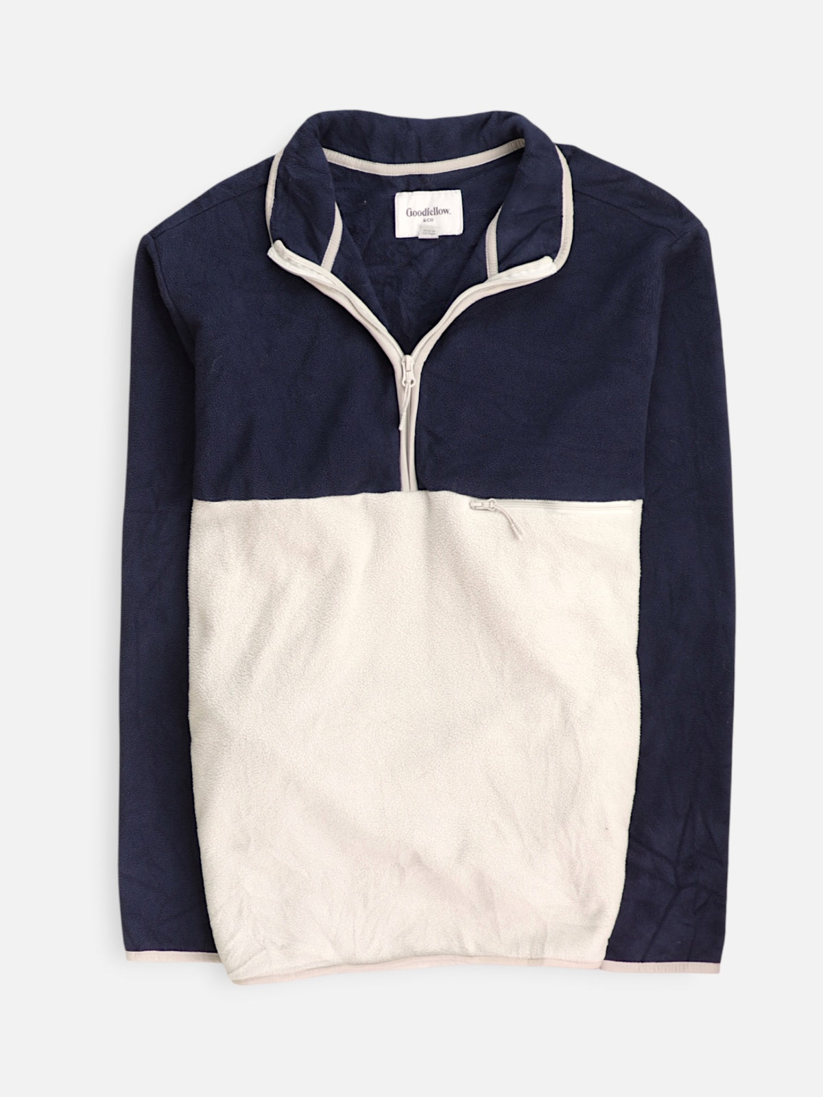 Goodiefellow Sueter Fleece Color Block - Hombre - XL