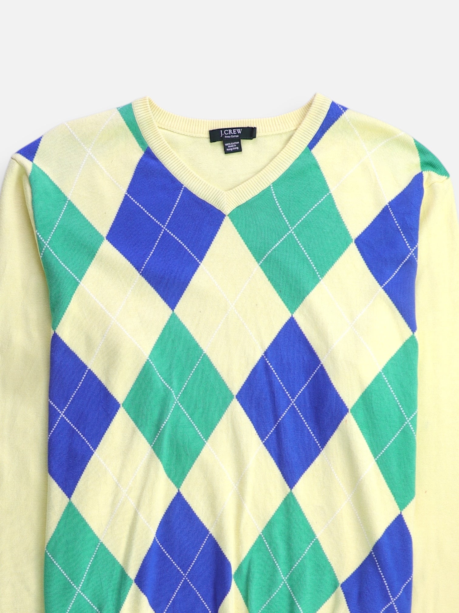 J CREW Sueter Casual Color Block - Hombre - Large