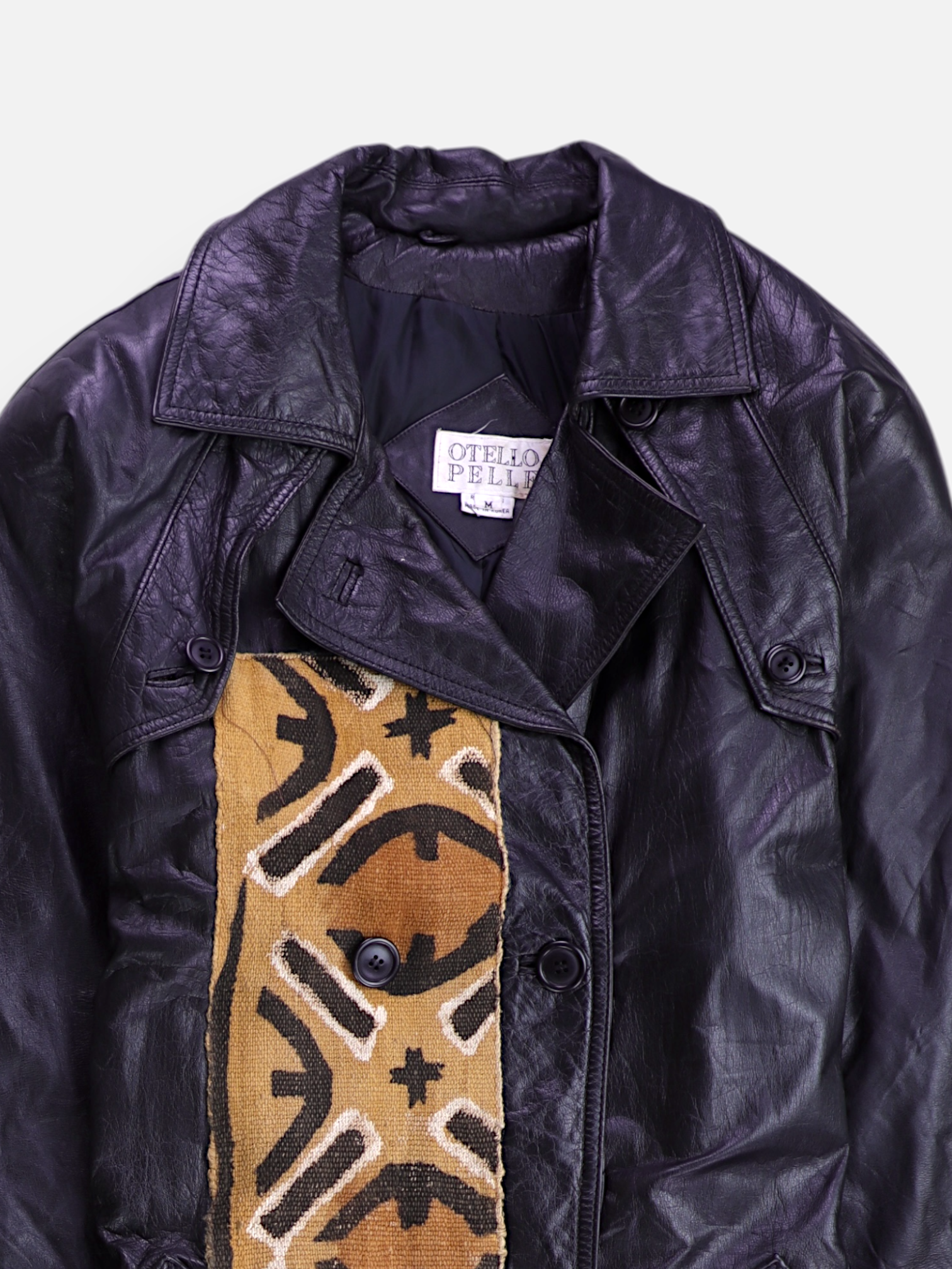 Abrigo Trench Coat Cuero - Mujer - Medium