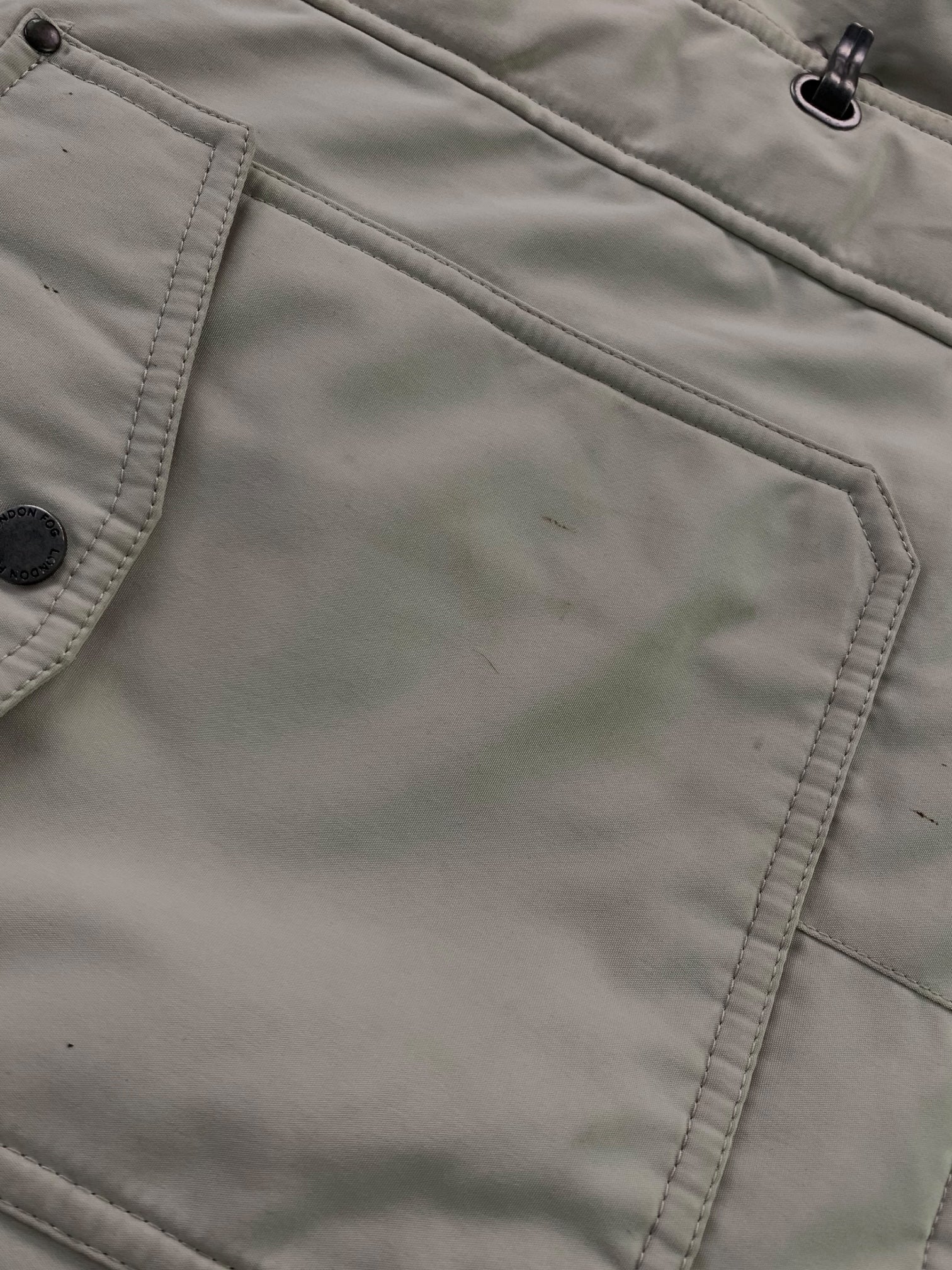 LONDON FOG Chaqueta Casual Impermeable - Mujer - Large