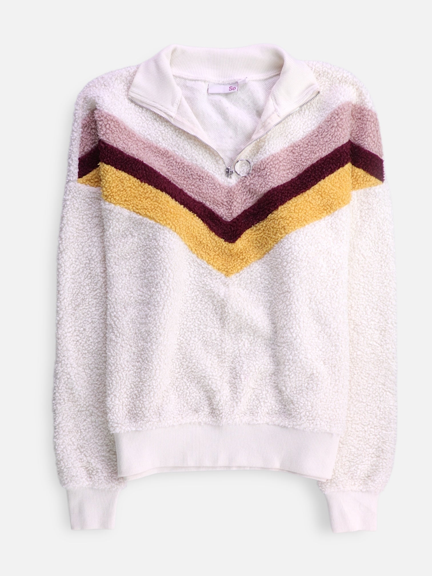 Sueter Teddy Color Block - Mujer - XS