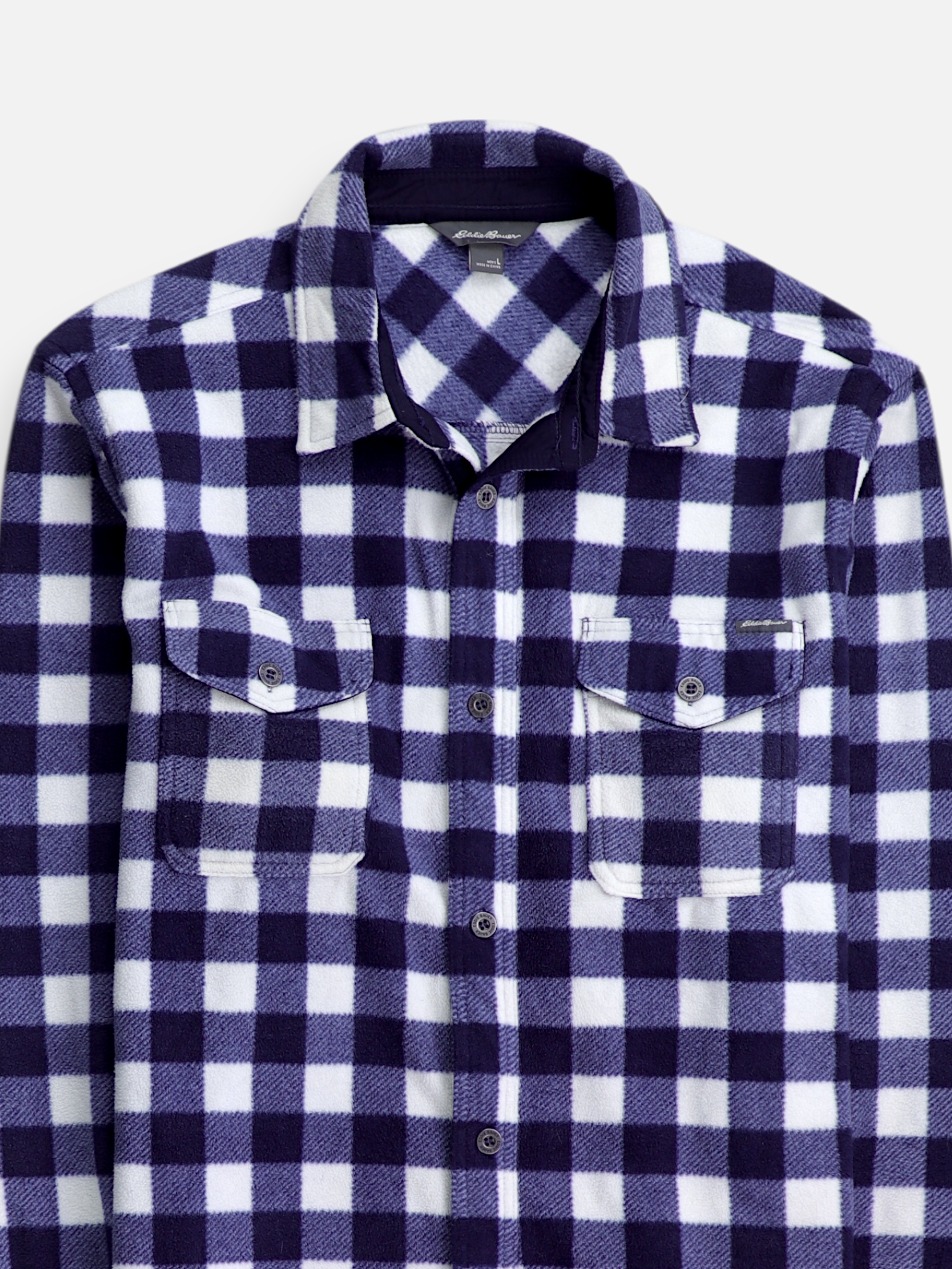Eddie Bauer Chaqueta Sobrecamisa Color Block - Hombre - Large