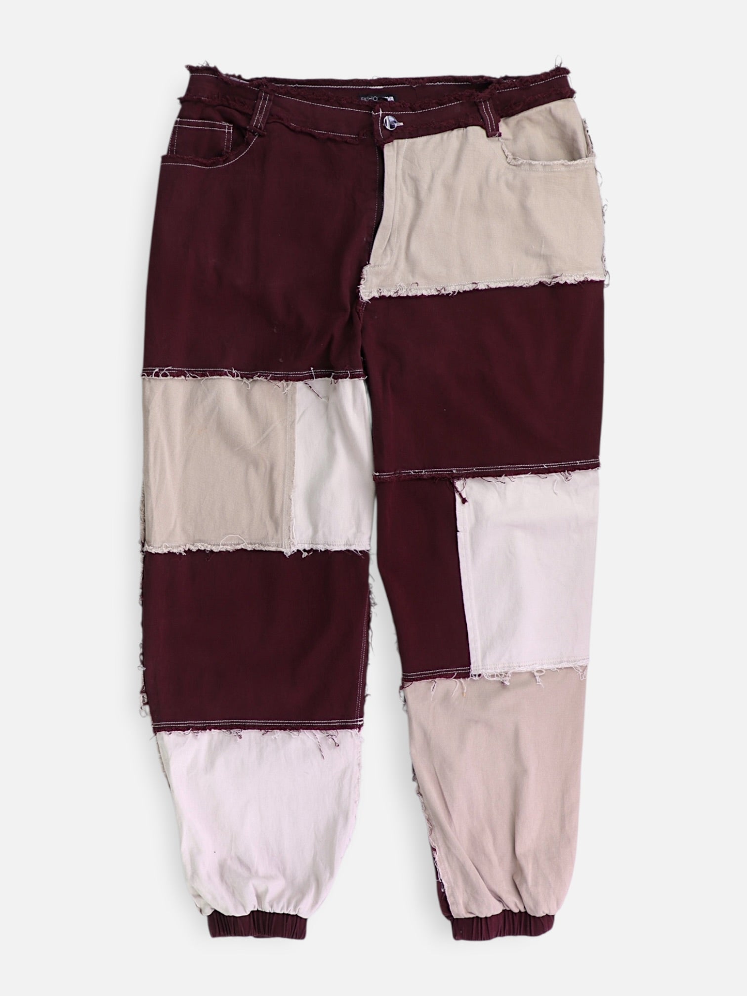 Fashionnova Pantalon Regular Fit Color Block - Mujer - 1xl
