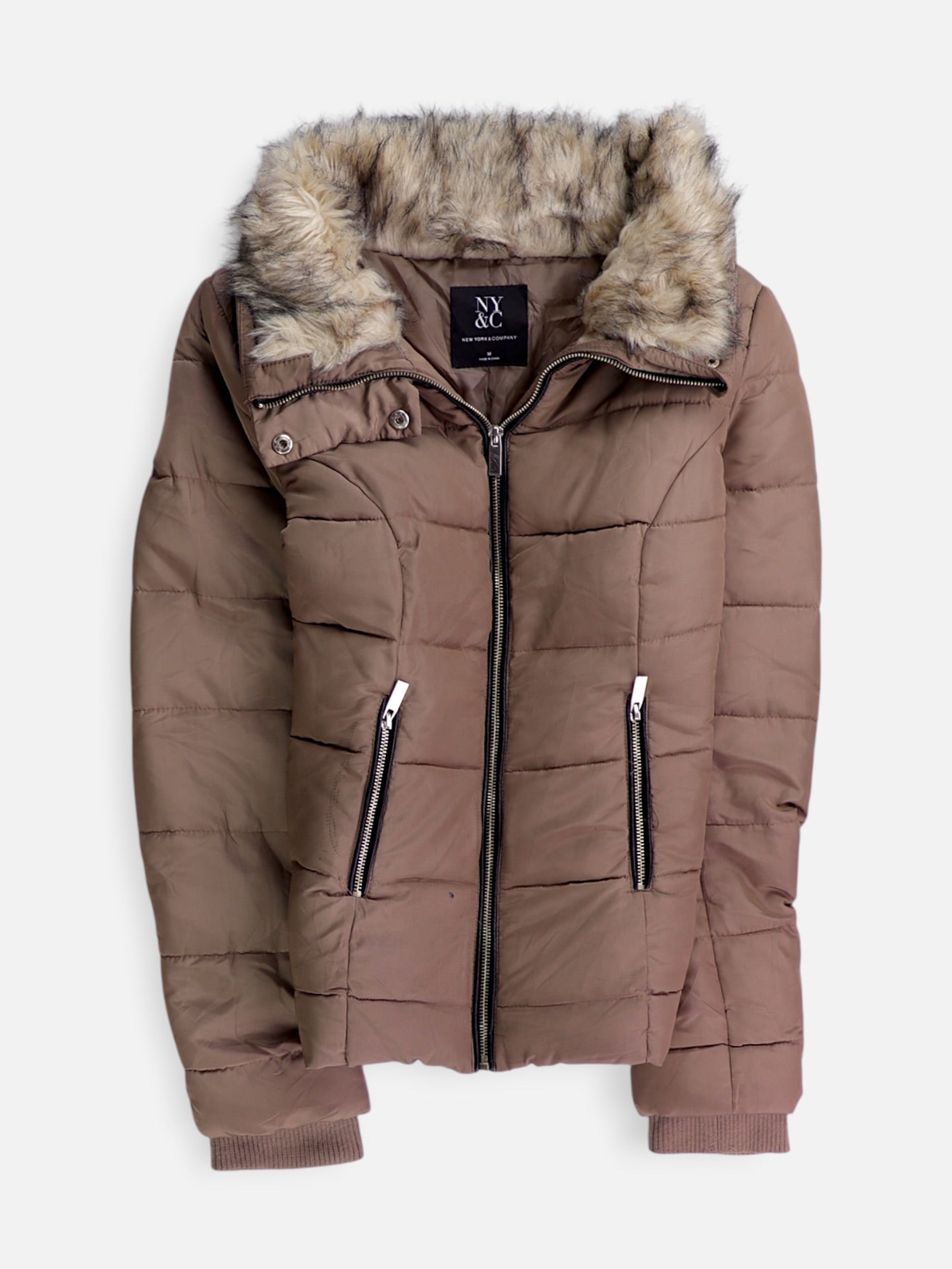 NY&C Chaqueta Puffer Impermeable - Mujer - Medium