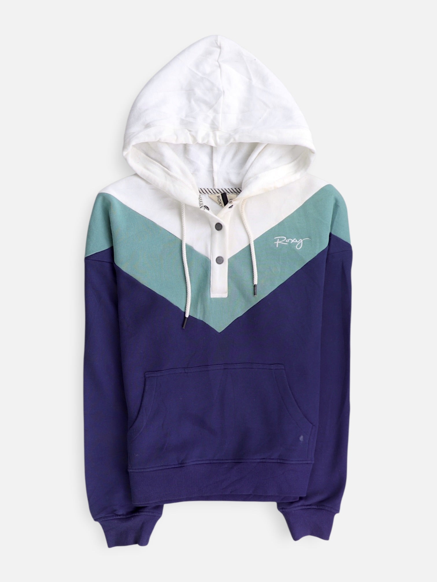 Sudadera Hoodie Color Block - Mujer - Small
