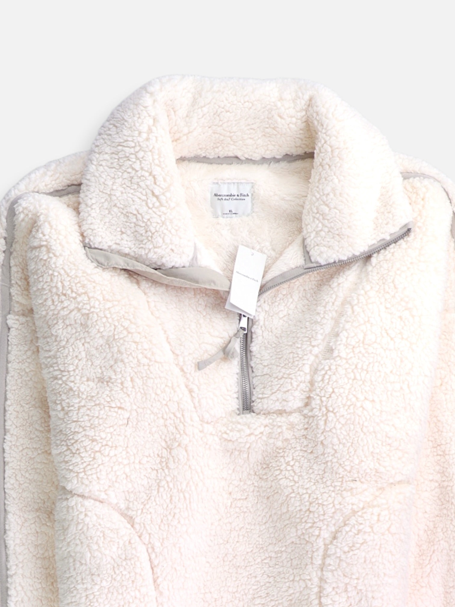 Abercrombie & Fitch Sueter Fleece Teddy - Hombre - XL