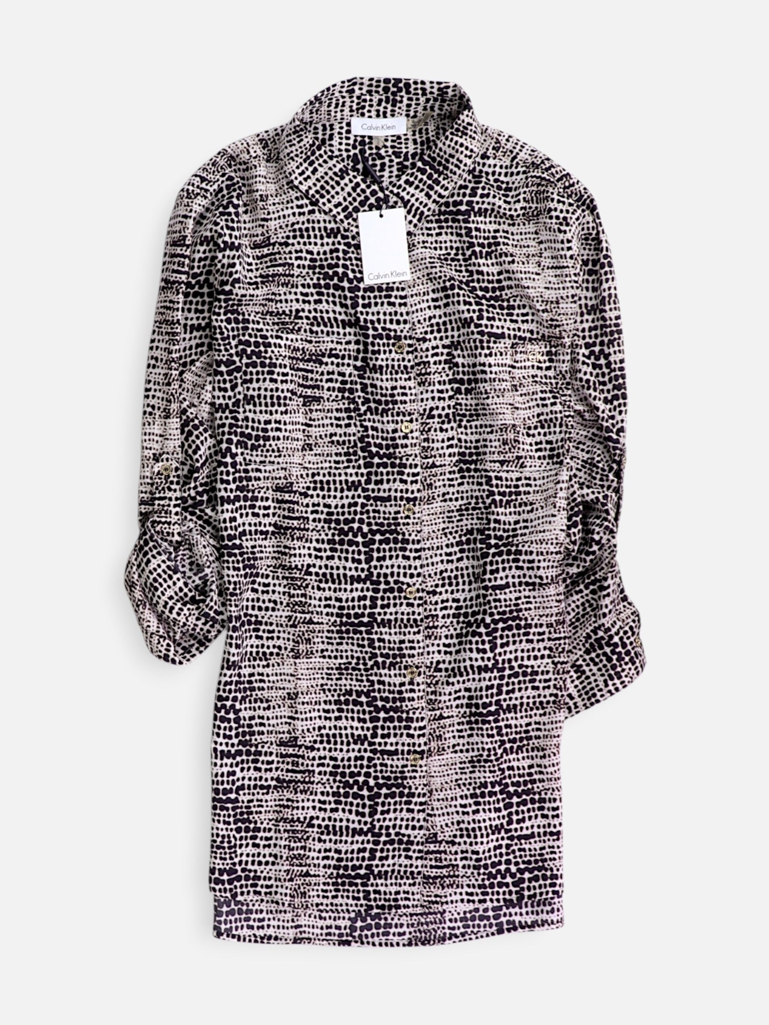 Calvin Klein Blusa Casual - Mujer - Large