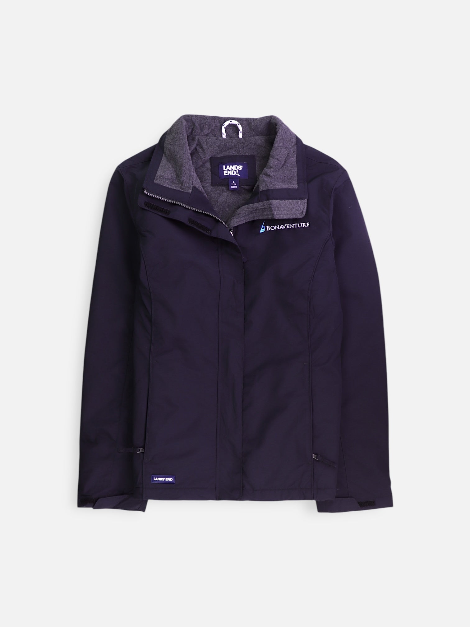 LANDS END Chaqueta Impermeable Fleece - Hombre - Large