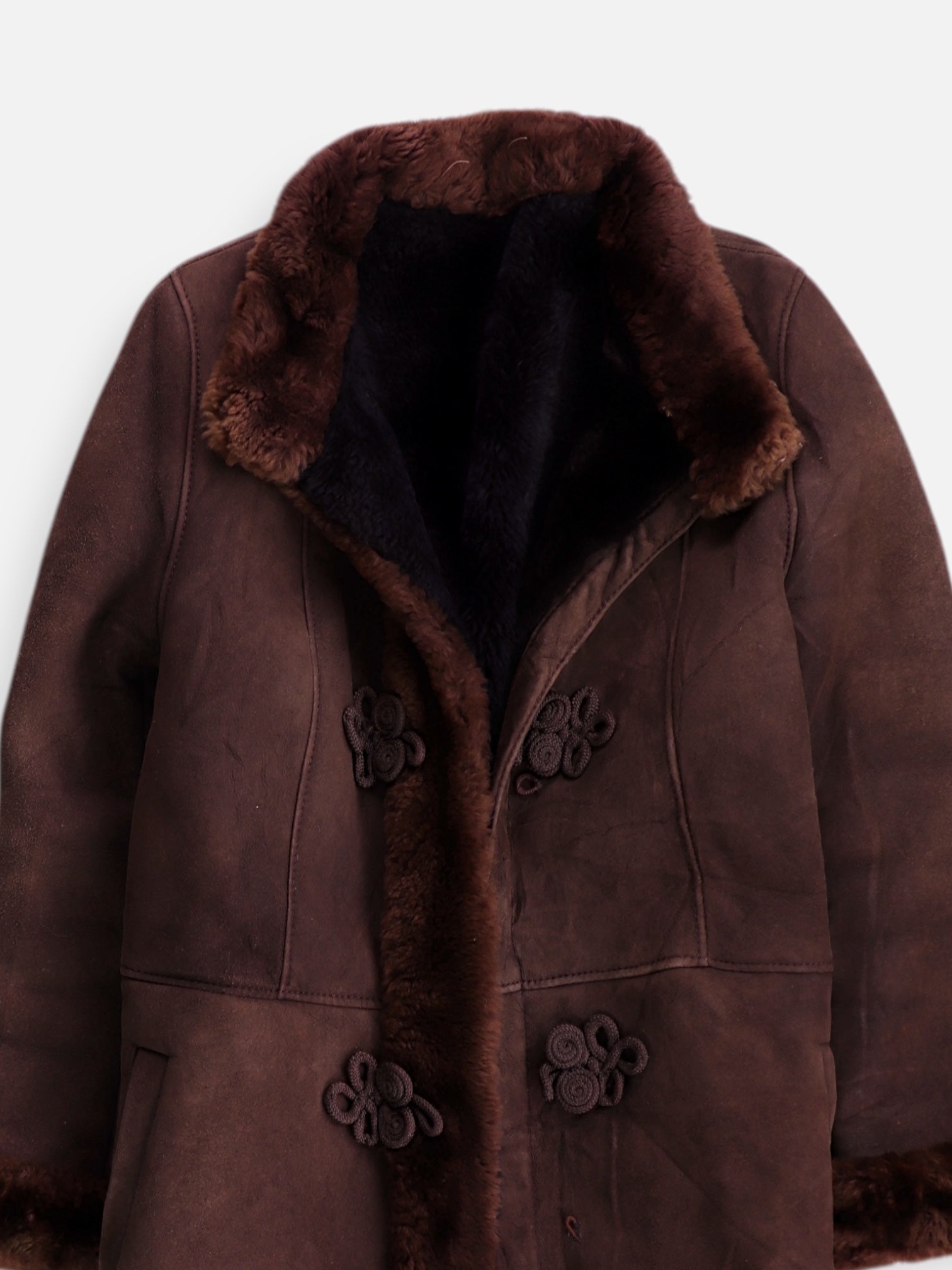 Abrigo Teddy Suede - Mujer - Medium
