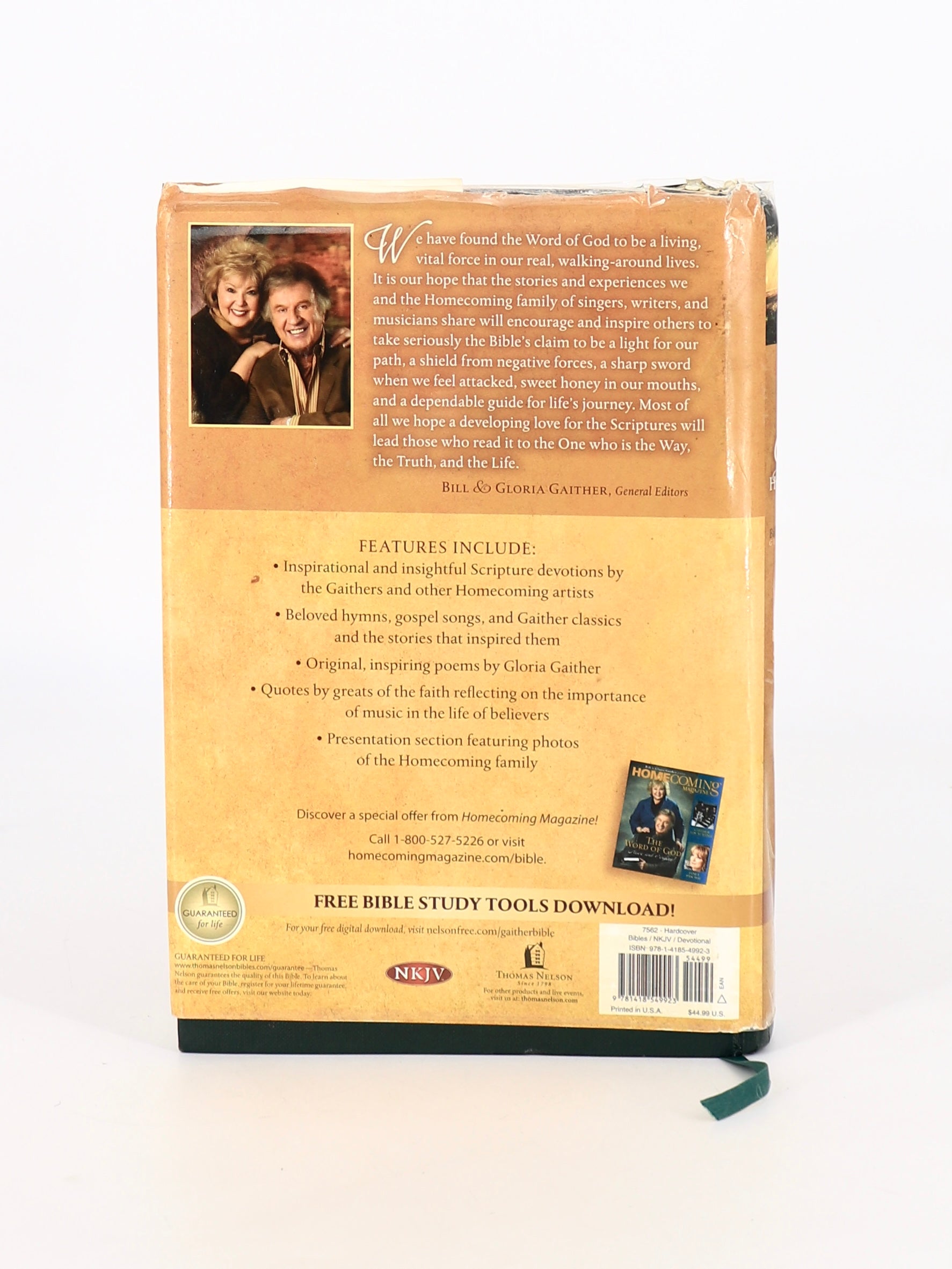 Libro THE GAITHER HOMECOMING BIBLE  by BILL Y GLORIA GAITHER