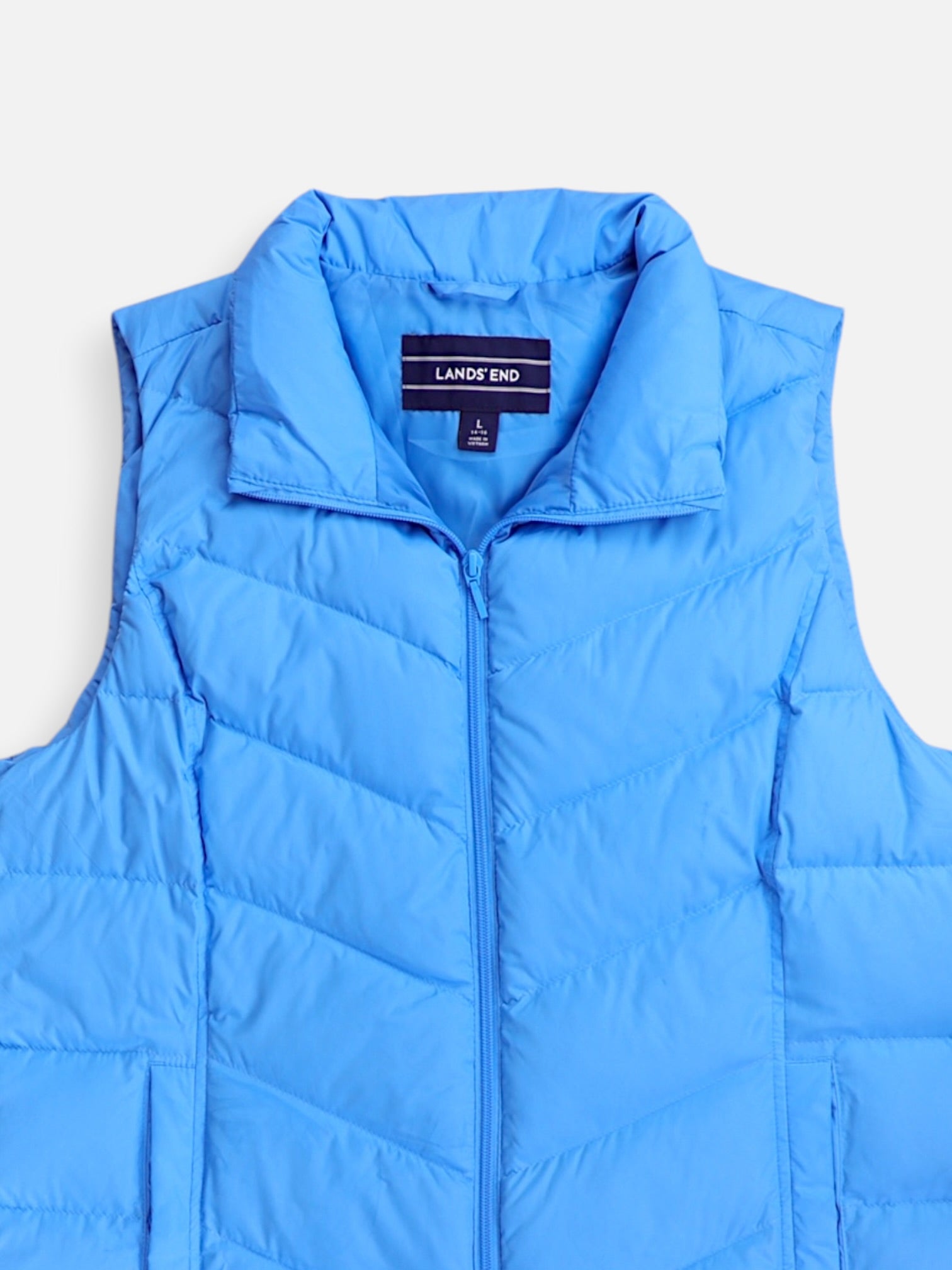 LANDS END Chaleco Puffer - Hombre - Large