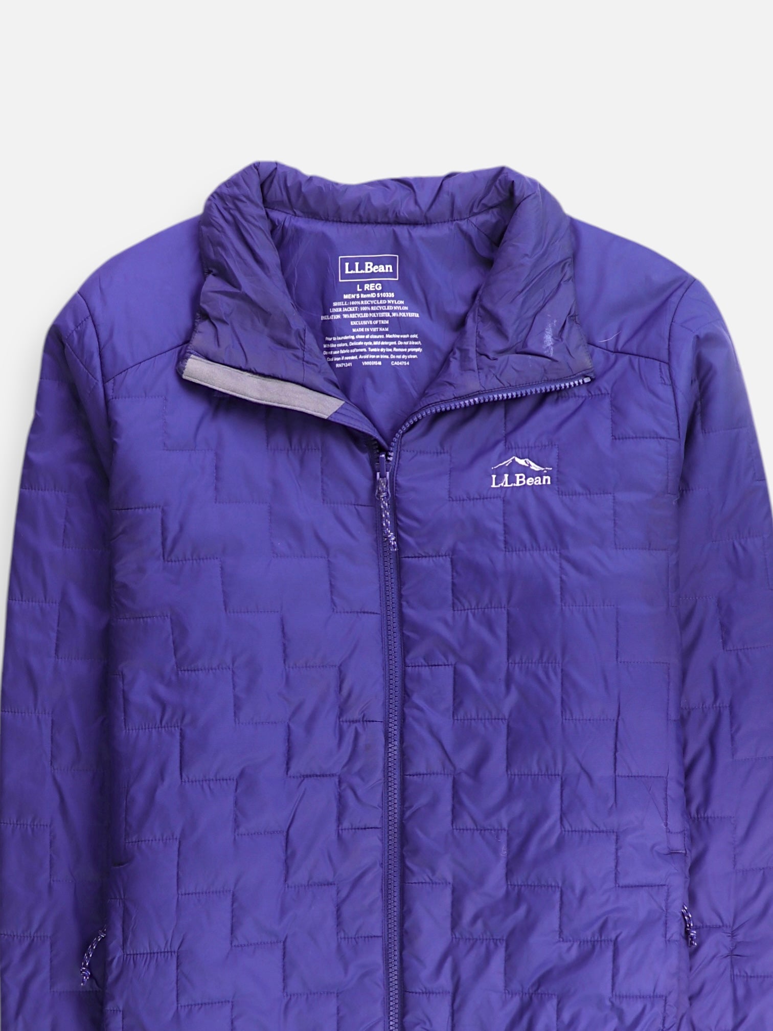 LL BEAN Chaqueta Puffer Impermeable - Hombre - Large