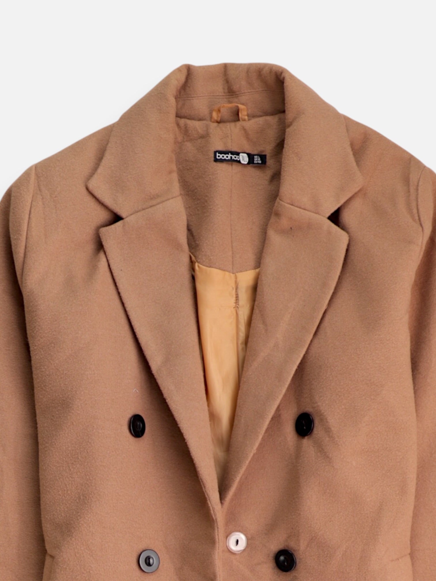 BOOHOO Abrigo Donble breasted trench Casual - Mujer - Large