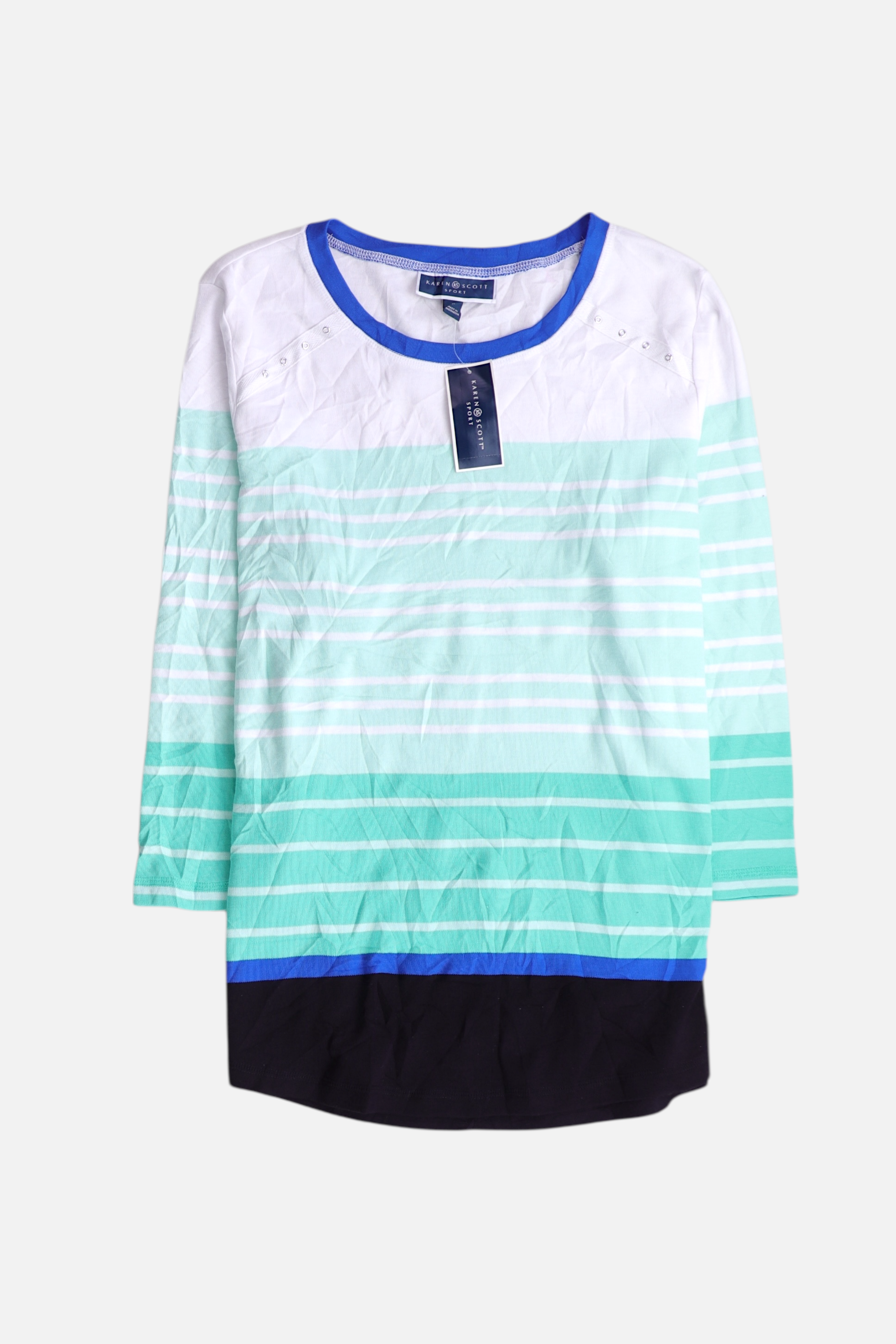 KAREN SCOTT Blusa Color Block - Mujer - Large