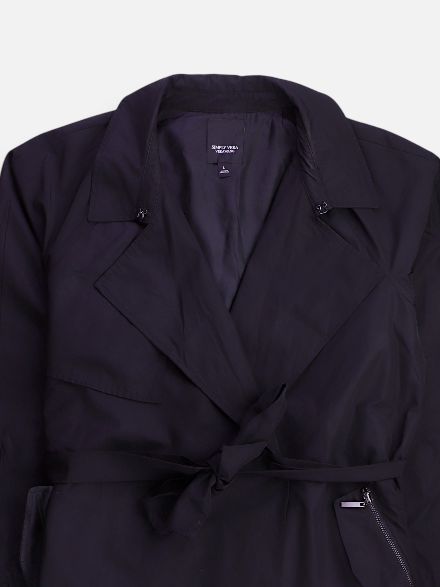 SIMPLY VERA VERAWANG Abrigo Trench Coat Casual - Mujer - Large