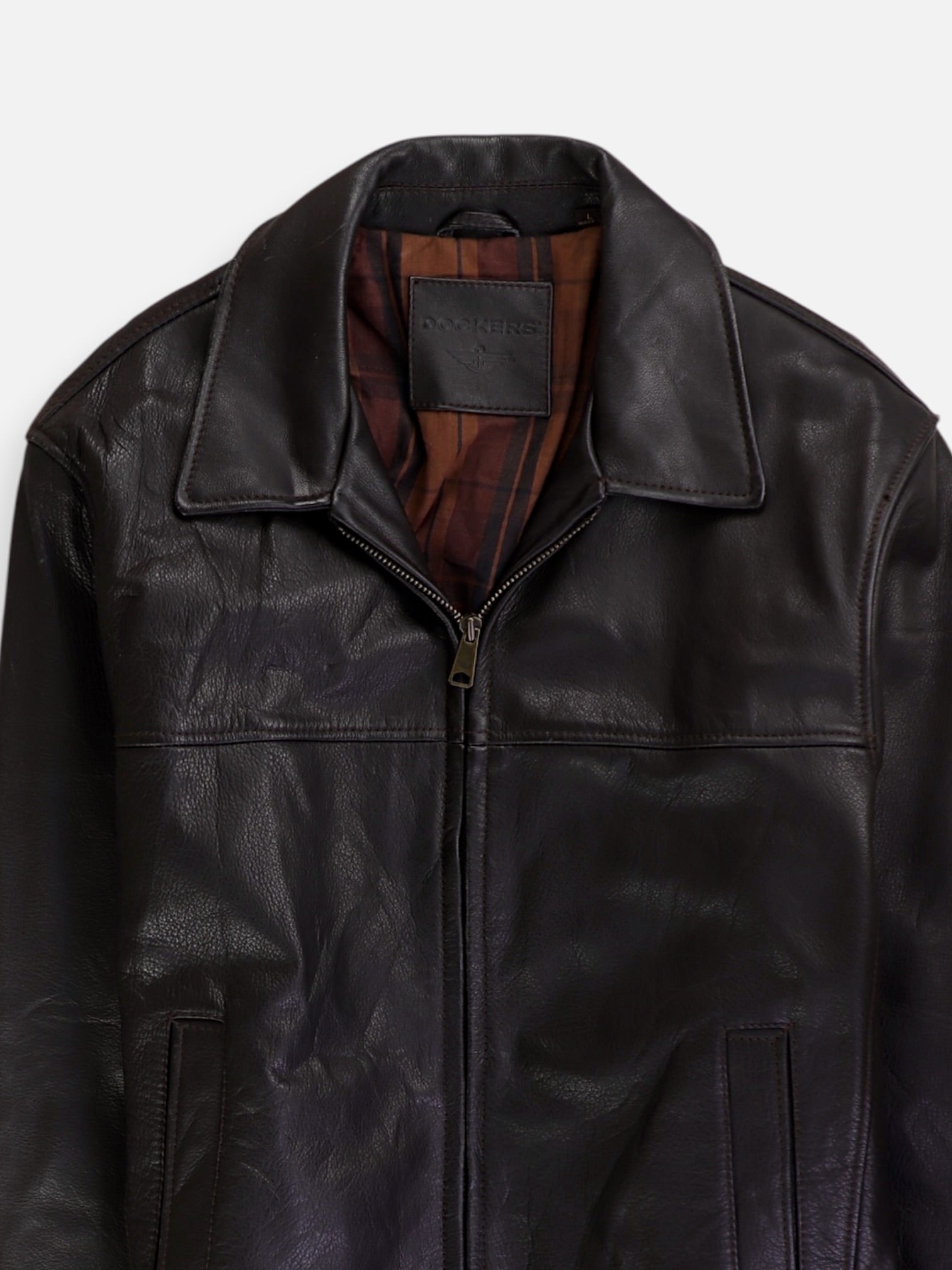Dockers Chaqueta Casual Cuero - Hombre - Large