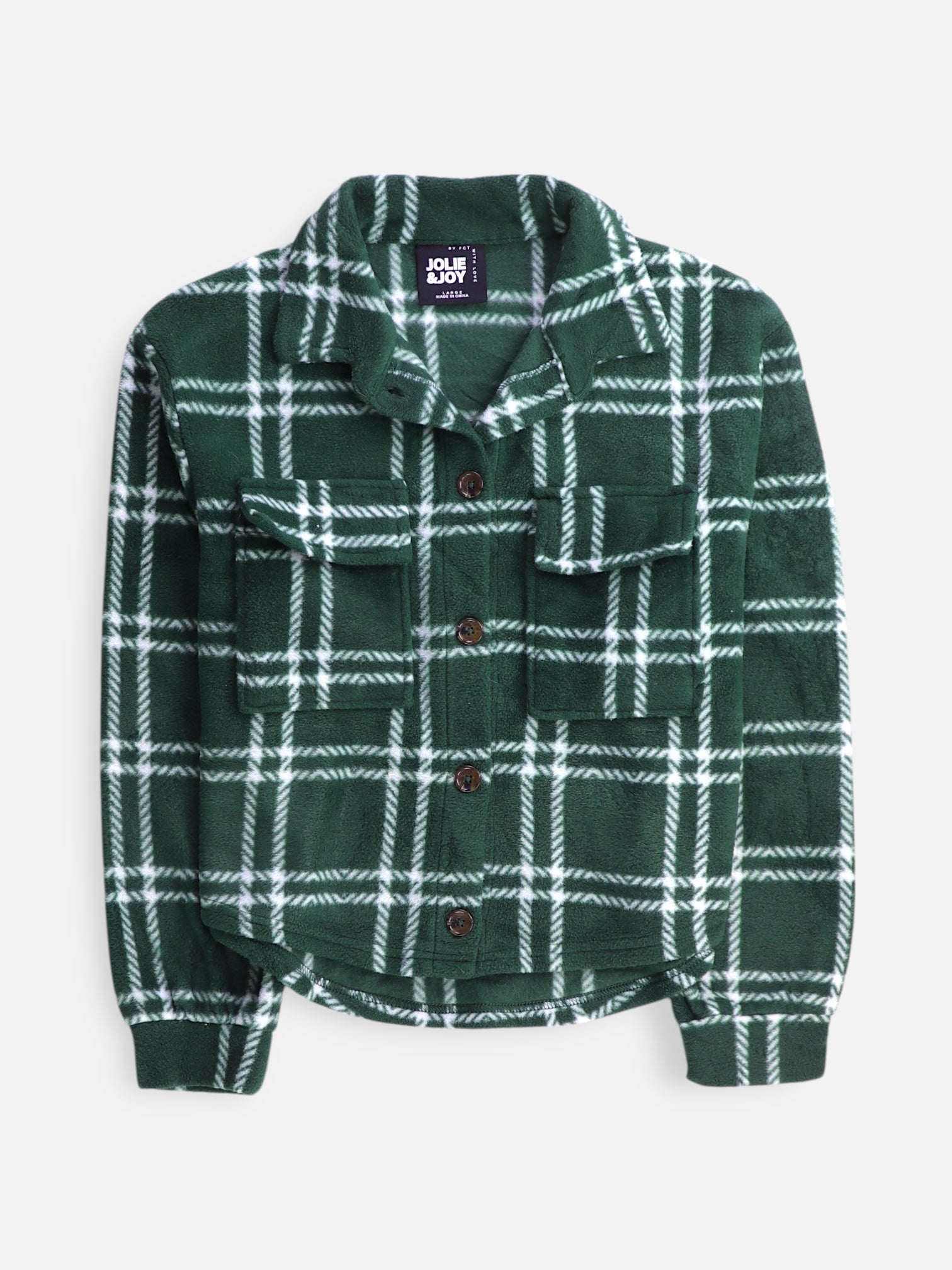 Chaqueta Sobrecamisa Crop Top - Mujer - Large