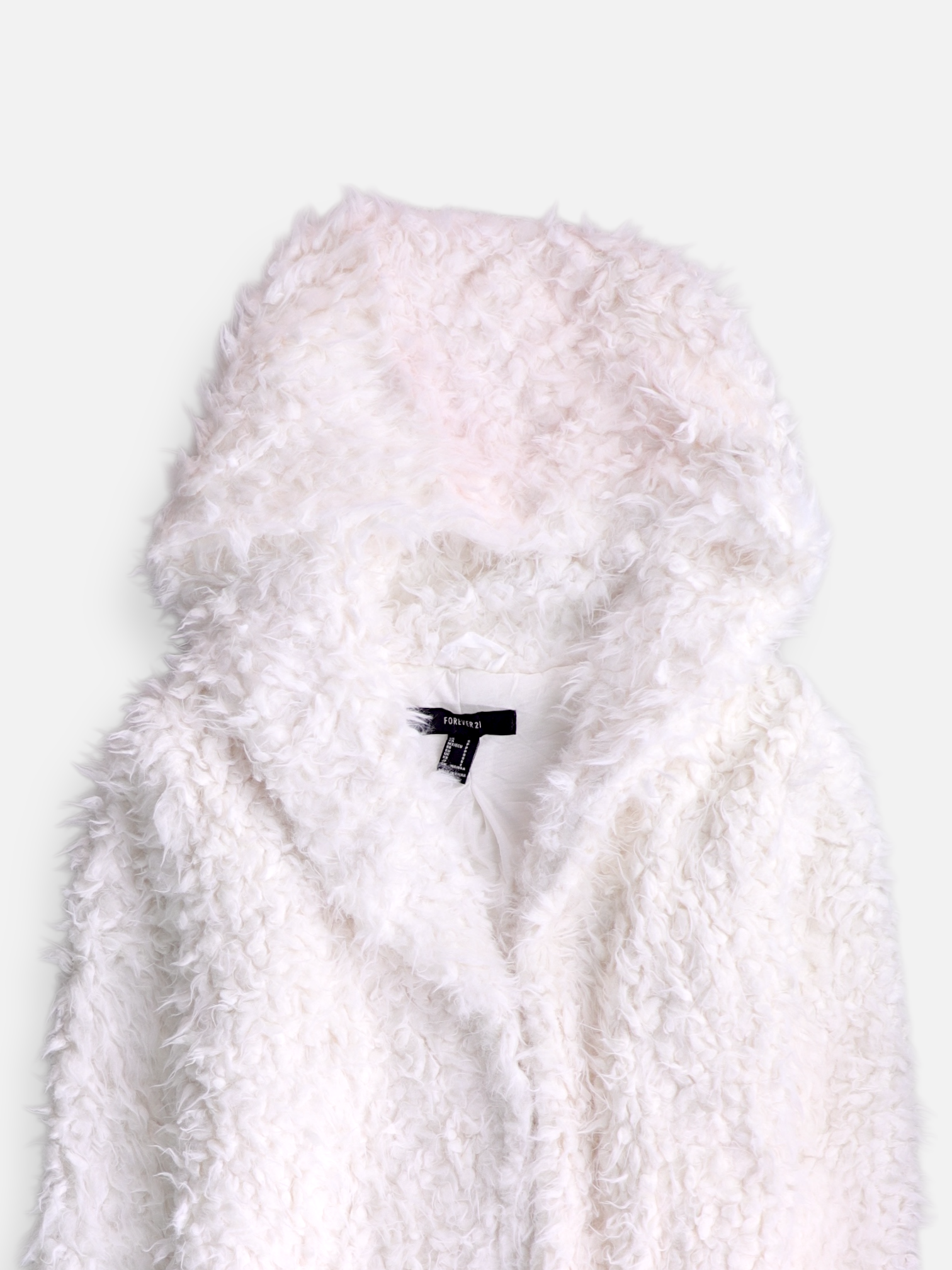 Forever 21 Chaqueta Casual Teddy - Mujer - Small